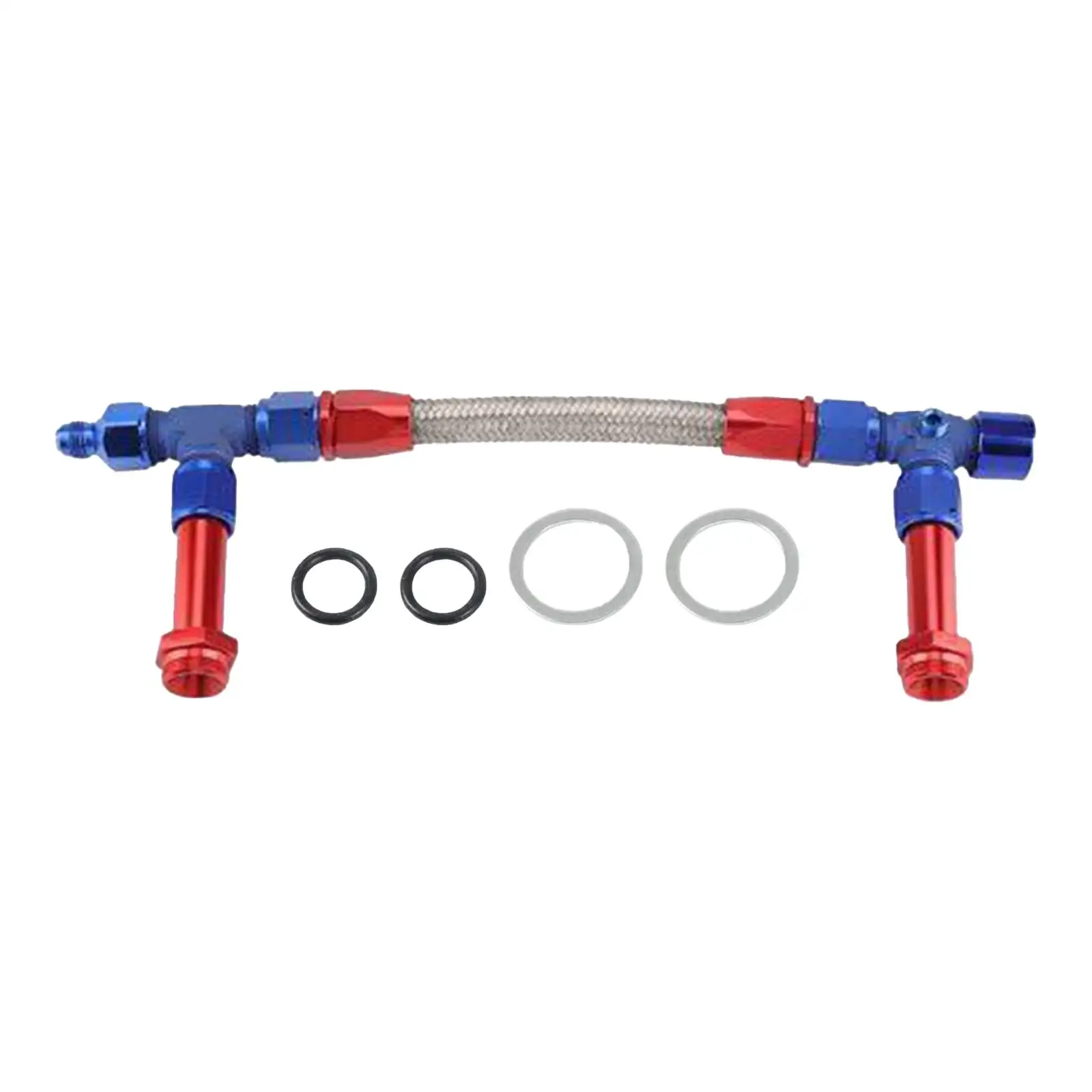 Dual feed Fuel Line for 4150 Durable 8AN Male for Aed