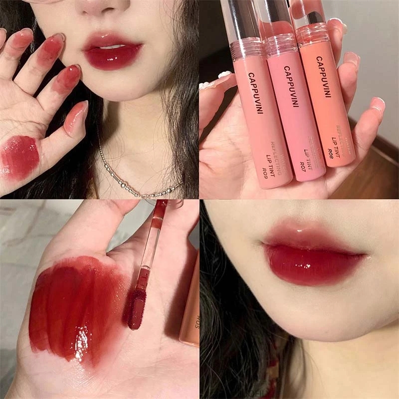 Best of Long Lasting Cherry Pink Mirror Water Dyeing Lipgloss Lip Glaze Waterproof Moisturizing Liquid Lipstick Sexy Red Lip Tint Makeup Reviews & Tips