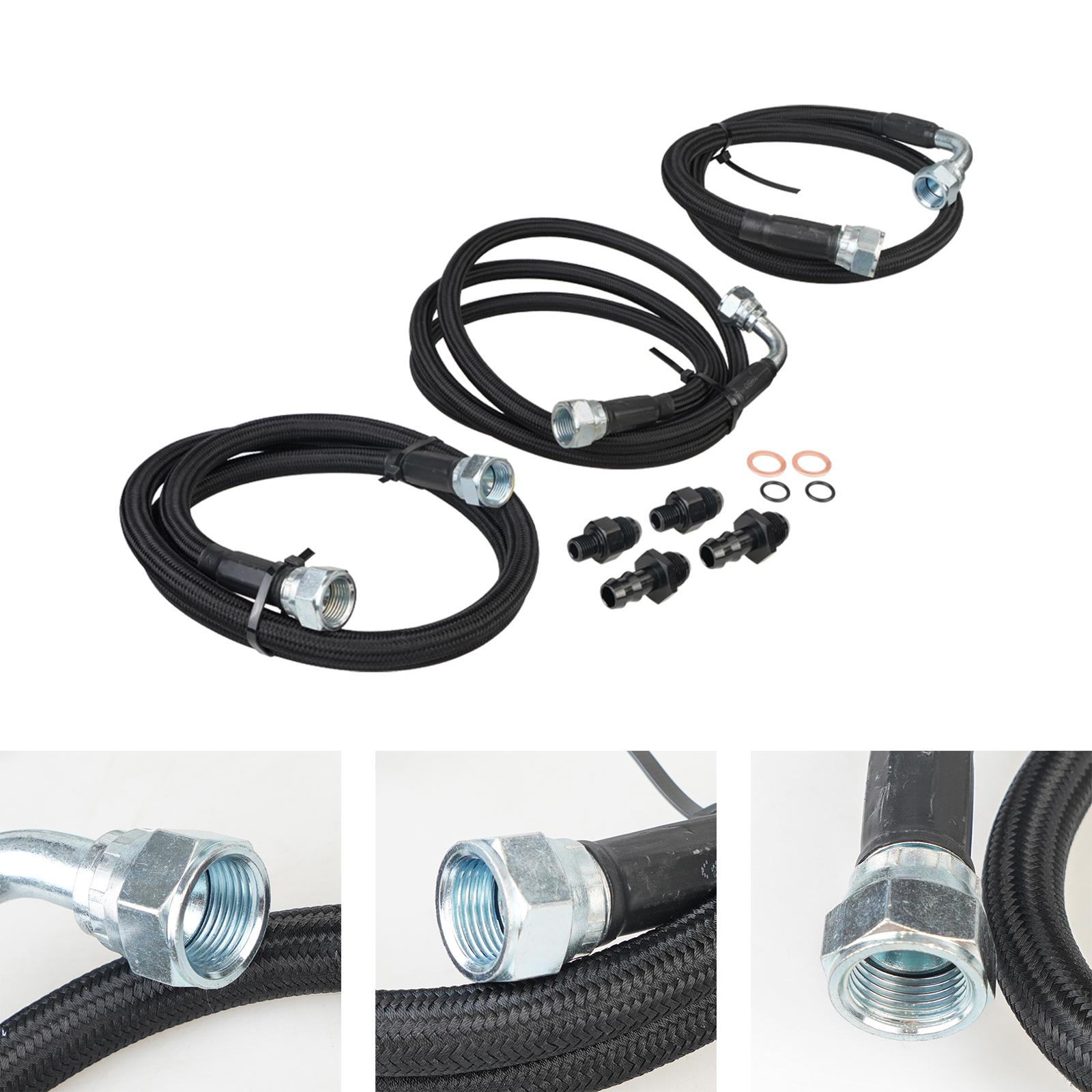 Transmission Cooler Hoses Lines Transmission Cooler Hose Fittings Accessory for Dodge RAM 2500 3500 5.9L 48RE 2003 to 2007