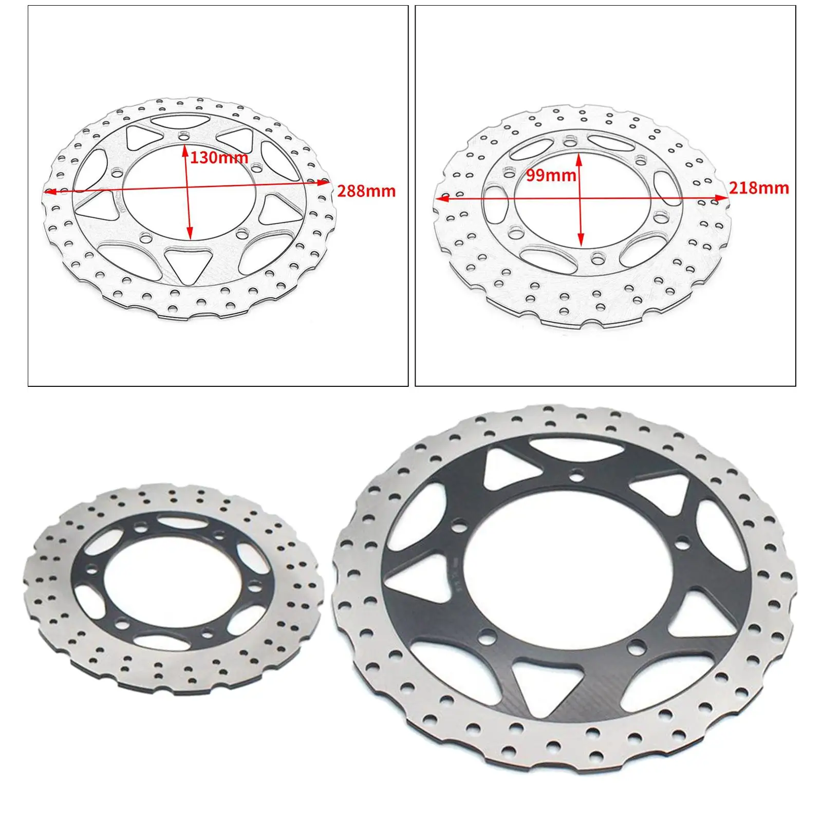 Round Rear Wheel Brake Disc Rotor 00cc  300 (0)  Non- 2013-up - Meet The Quality Standards,  Tested before Shipment