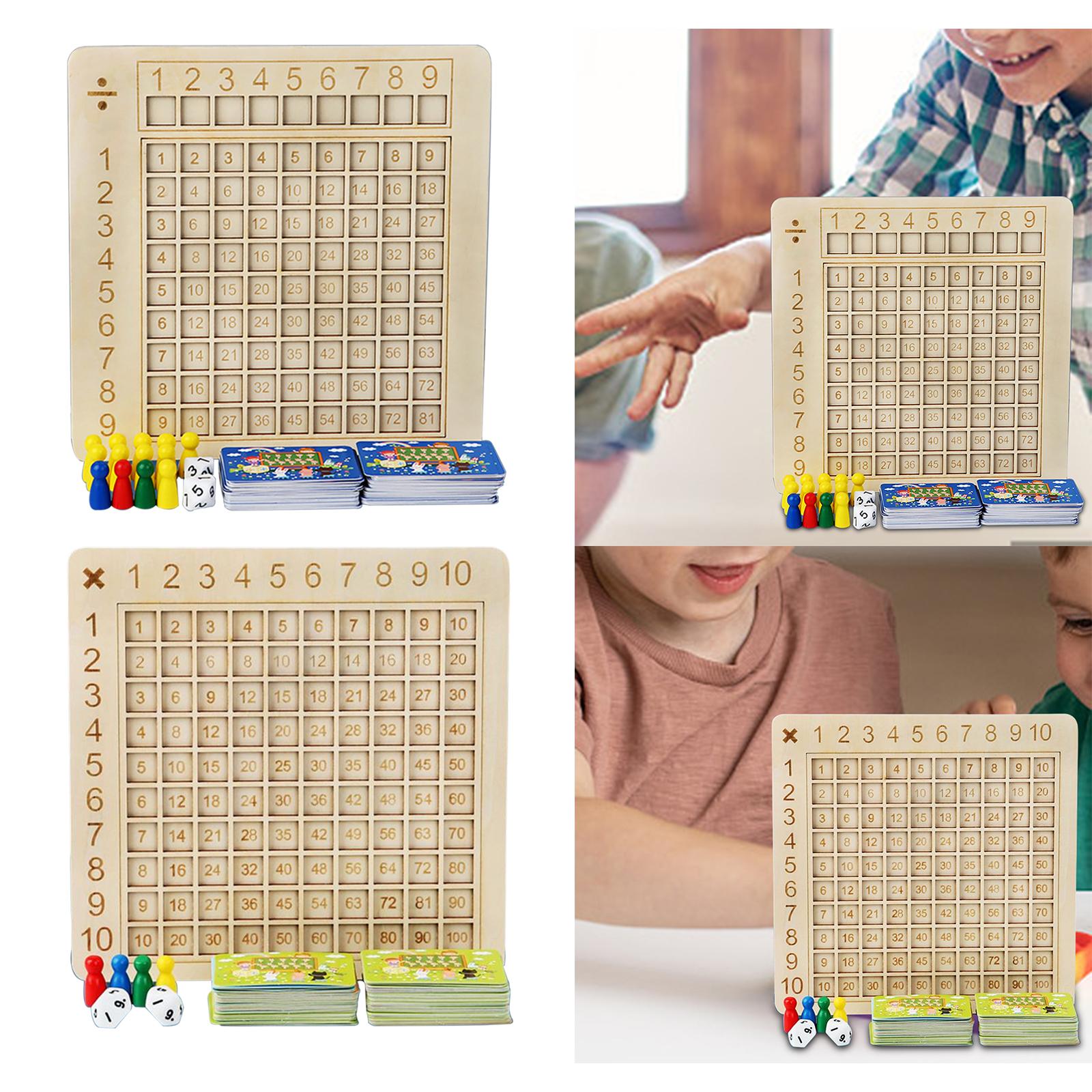 Multiplication Board Table Board Game Mathematics Teaching Aids for Children