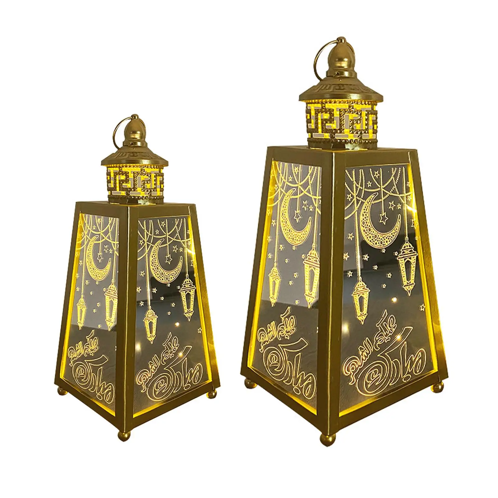 LED Wind Lights Ramadan Lantern Hanging Night Lamp for Home Party Decoration