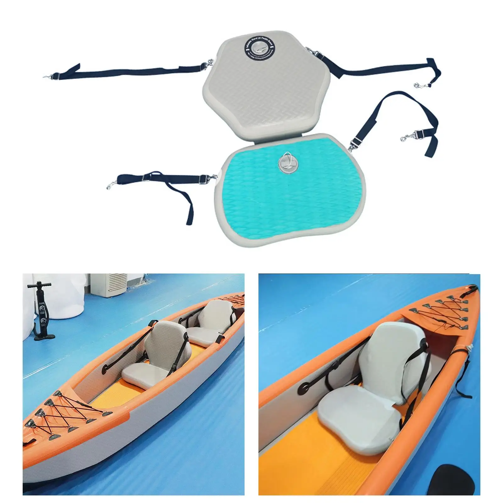 Surfboard Seat, Paddleboard Seat, Inflatable Boat Kayak Seats, Surfboard Fishing Boat Adjustable Backrest Cushion Seats