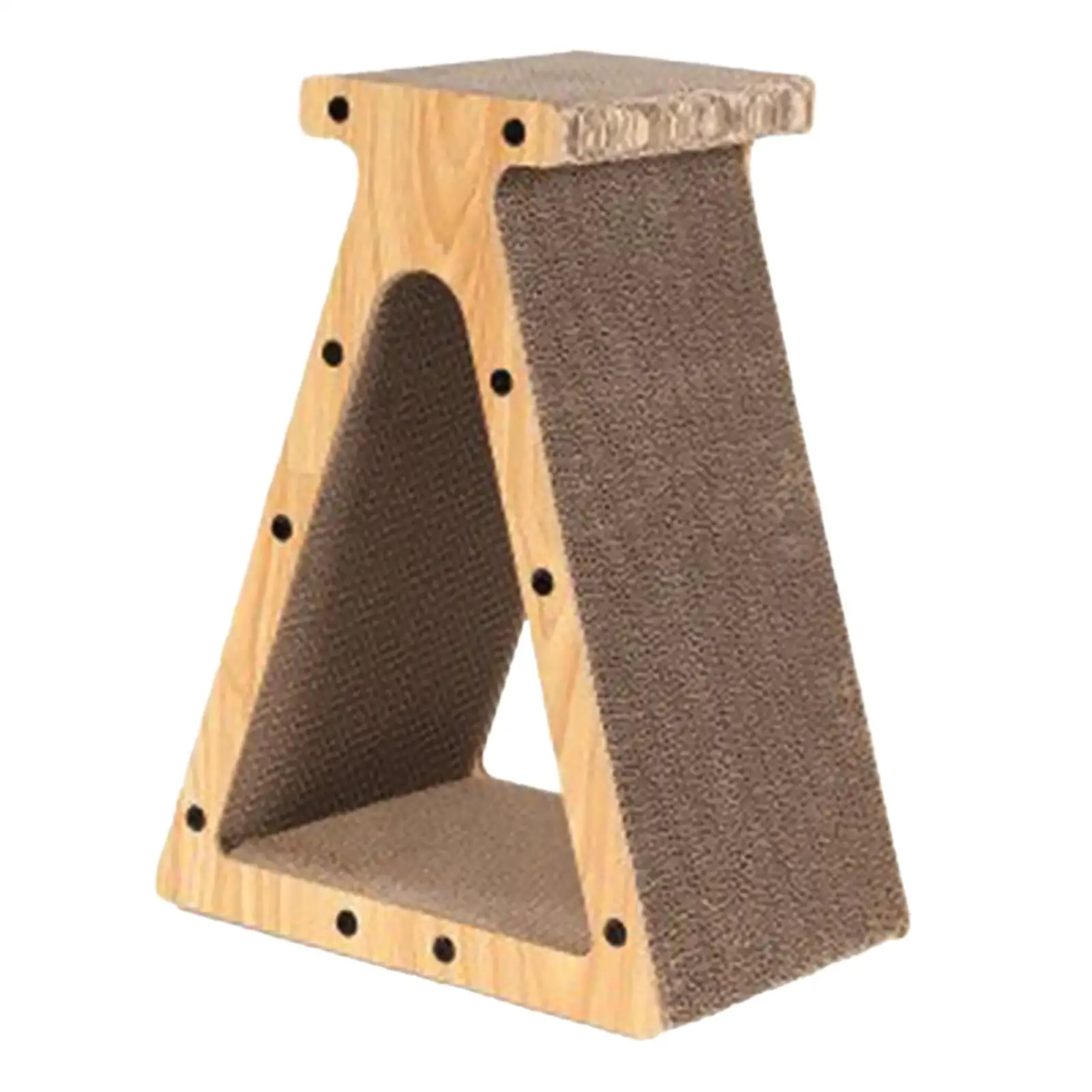 Triangular Corrugated Scratch Pad Scratching Toy Cat Scratcher Cardboard for Sleeping Playing