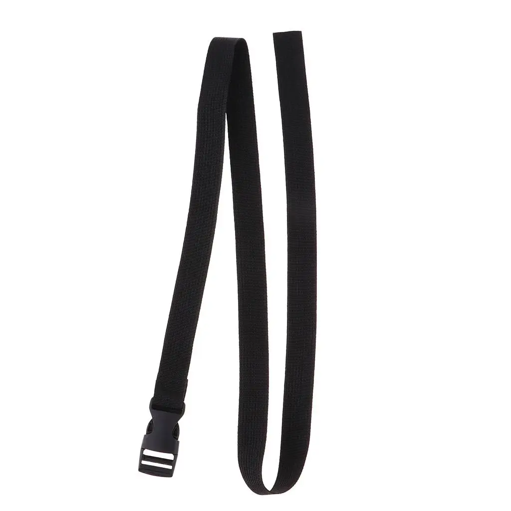 Adjustable Black Cross Bag Strap Locking Luggage Webbing Strap Tie Pull Cord