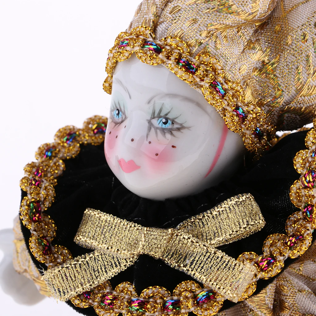 5inch 16cm Lovely Triangel Doll Italian Eros Love Tokens Dolls For Valentine Birthday Gifts Home Decoration (Golden)