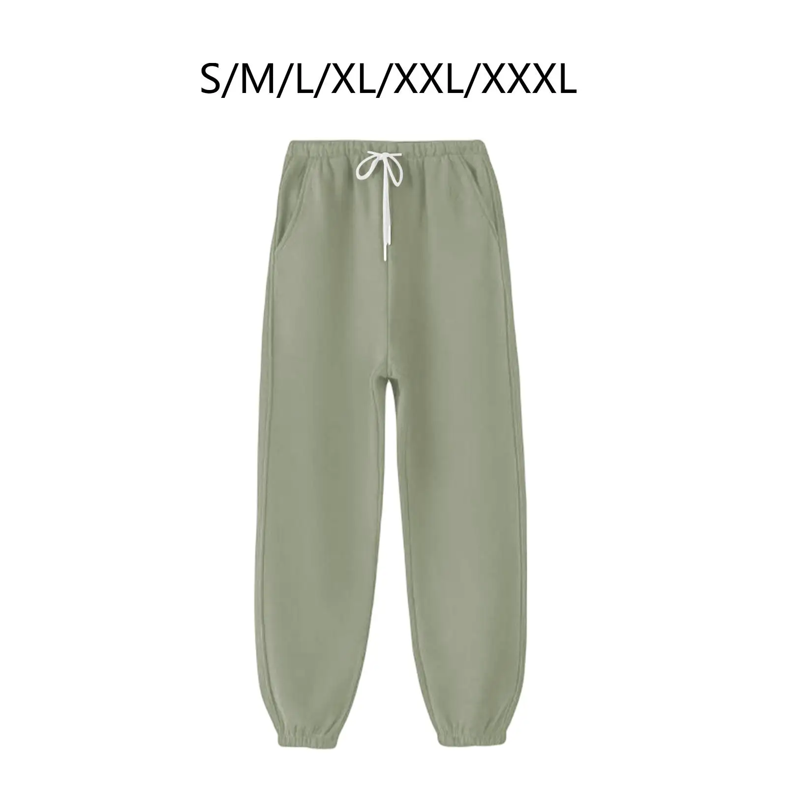 Plush Lined Sweatpants, Casual Harem Casual Trousers Jogger Pants for Sports Spring