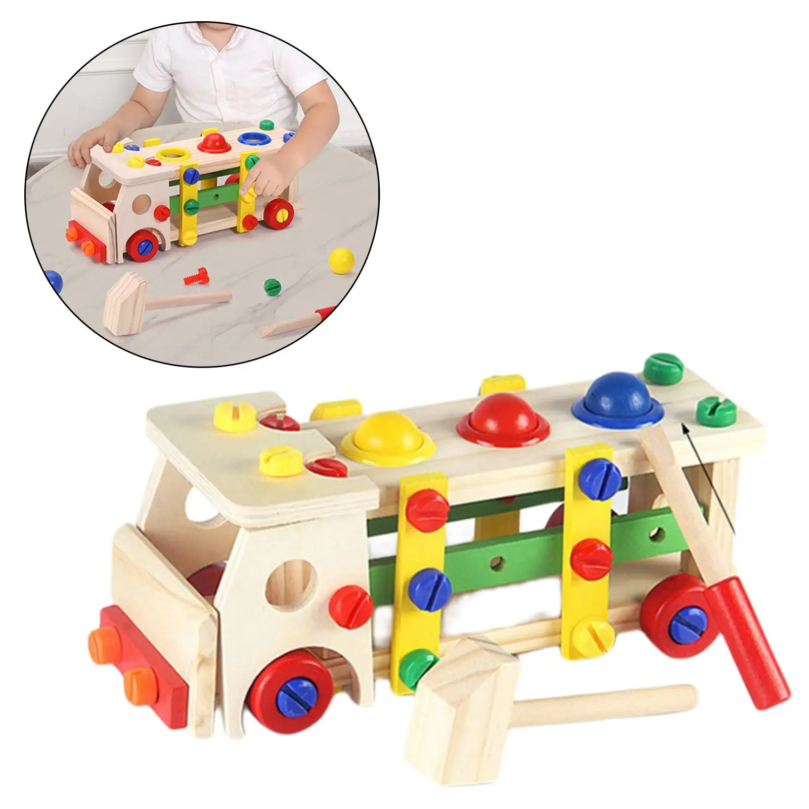 Assembly Disassembly Engineering Car Puzzle Toy Kids Preschoolers Boys Children