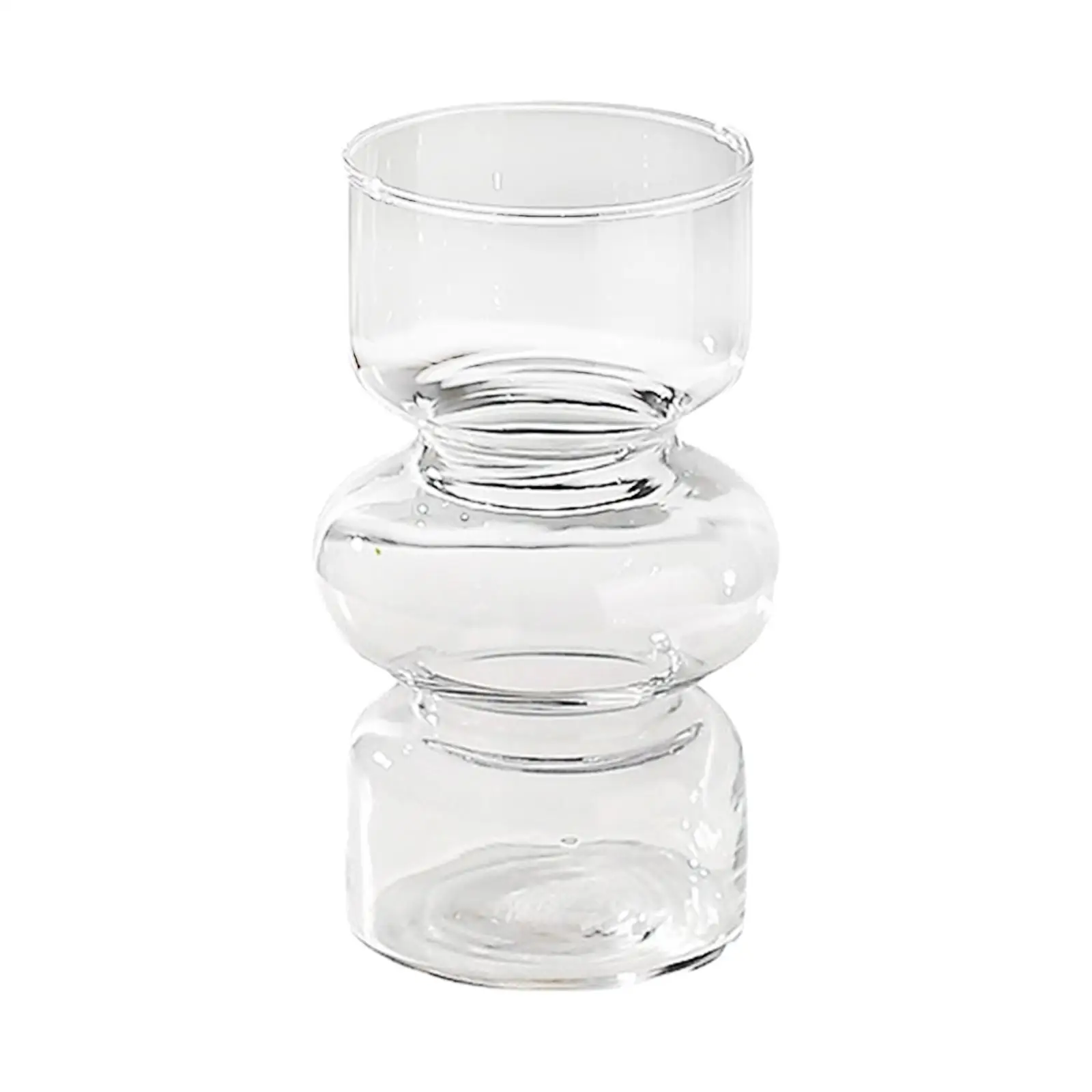 Glass Bud Vase Cabinet Stylish Floral Arrangement Creative Clear Containers Desk for Restaurant Hotel Gift Office Holidays