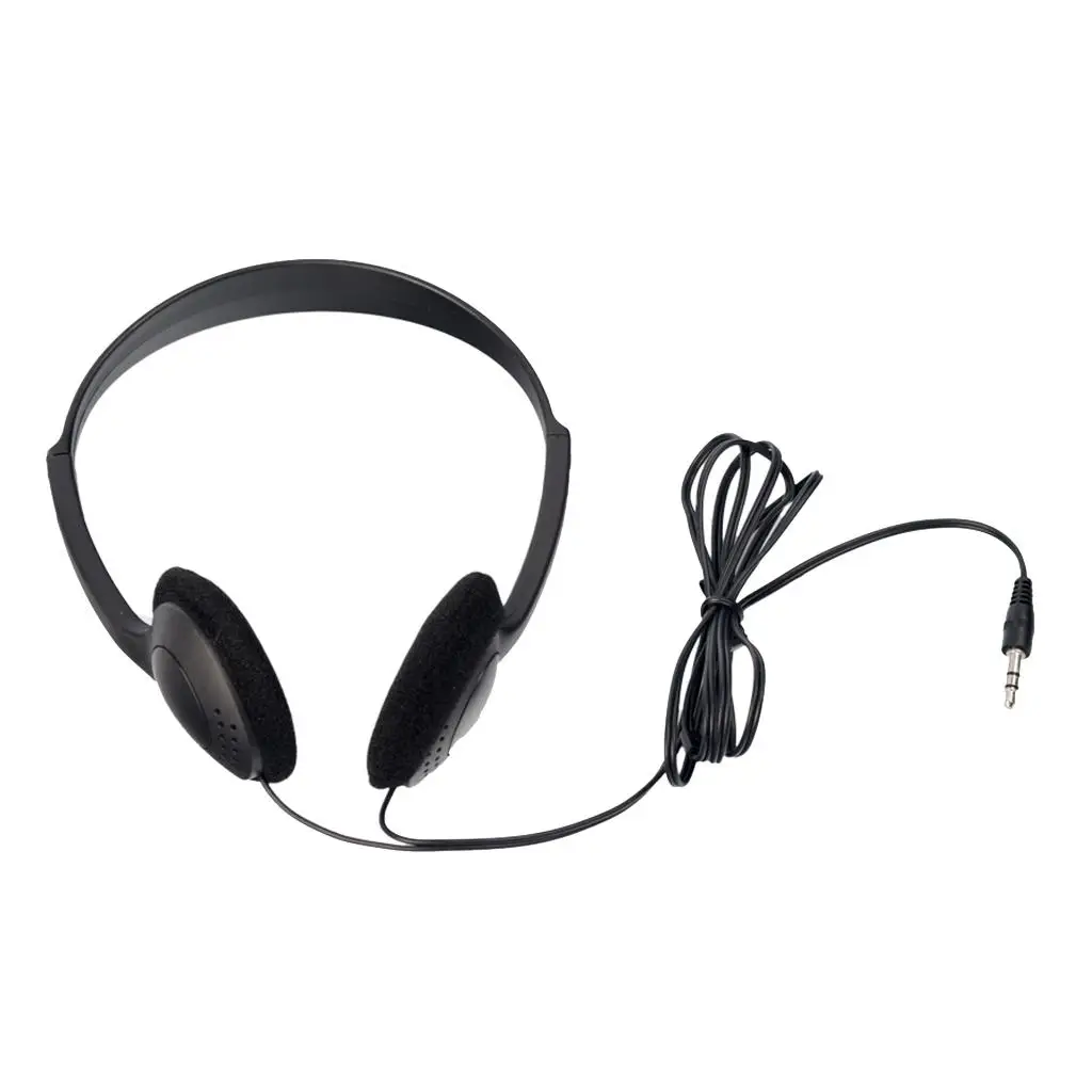 Wired 3.5mm Headphone Headset Over-ear Earphone for PC Smartphone Recording