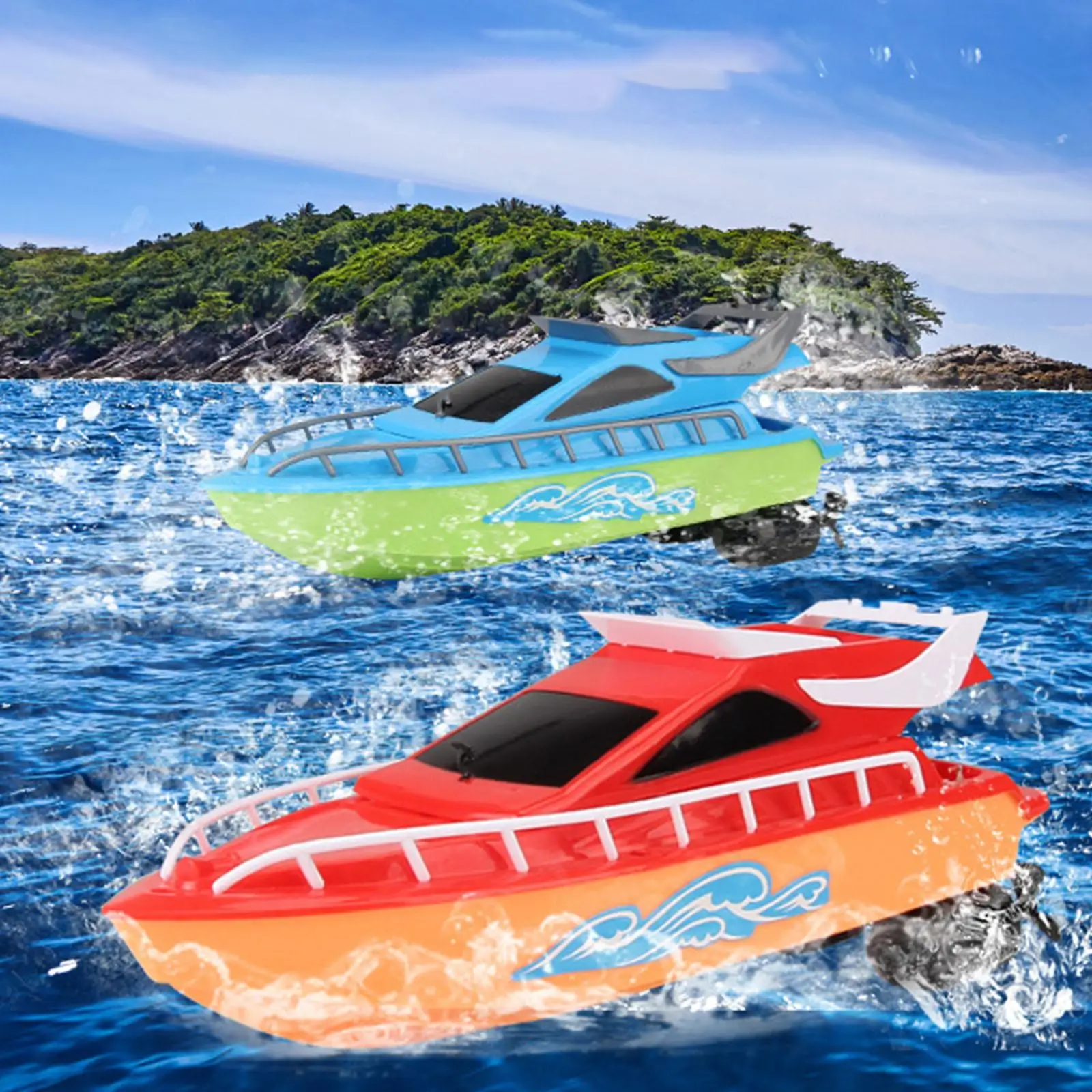 High Speed Remote Control Speedboat Pools Lakes Outdoor Toys for Boys Toy