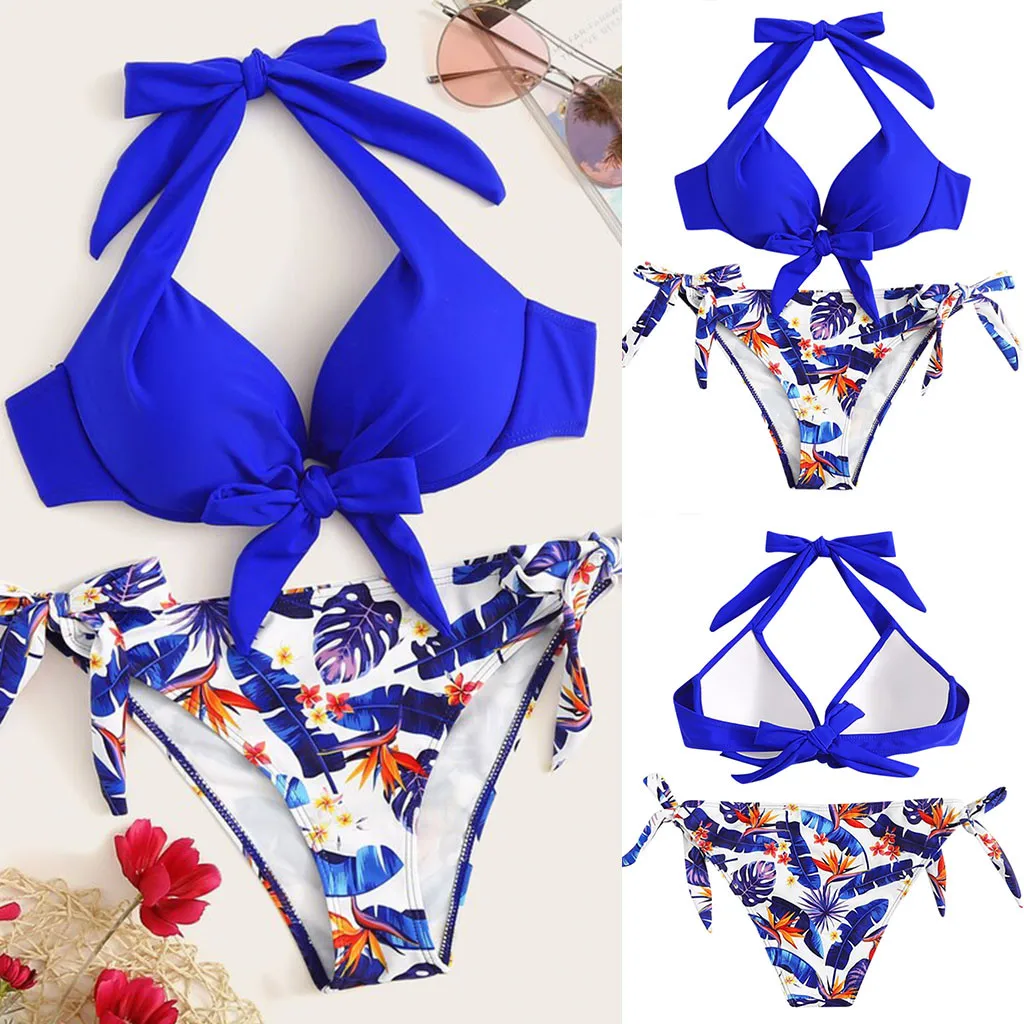 2023 New Women'S Sexy Summer Bikinis Stripe Separate Wetsuit Bathing Suit Two Piece Beachwear For Water Sport Swimming Pool 모노키니