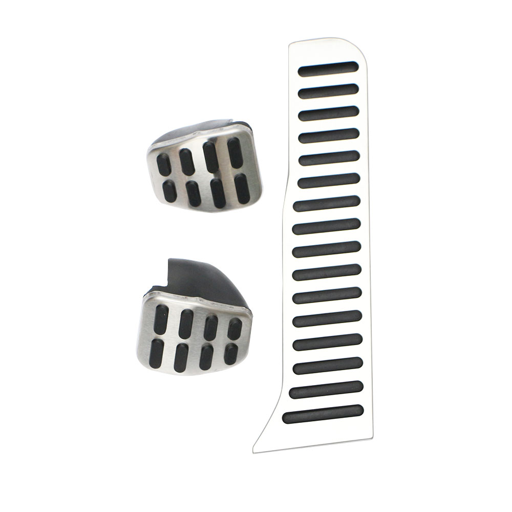 Edelstahl Auto Pedale Gaspedal Gas Bremse Kupplung Rest Pedal Abdeckung für VW Golf 5 6 Tiguan Touran für Skoda Octavia A5 LHD – Detail 9