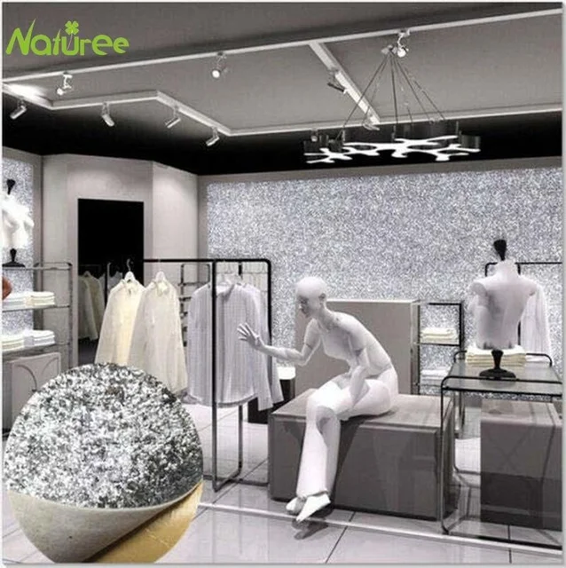 self adhesive glitter wallpaper Textured Background waterproof contact  paper peel and sticker bling wallcovering