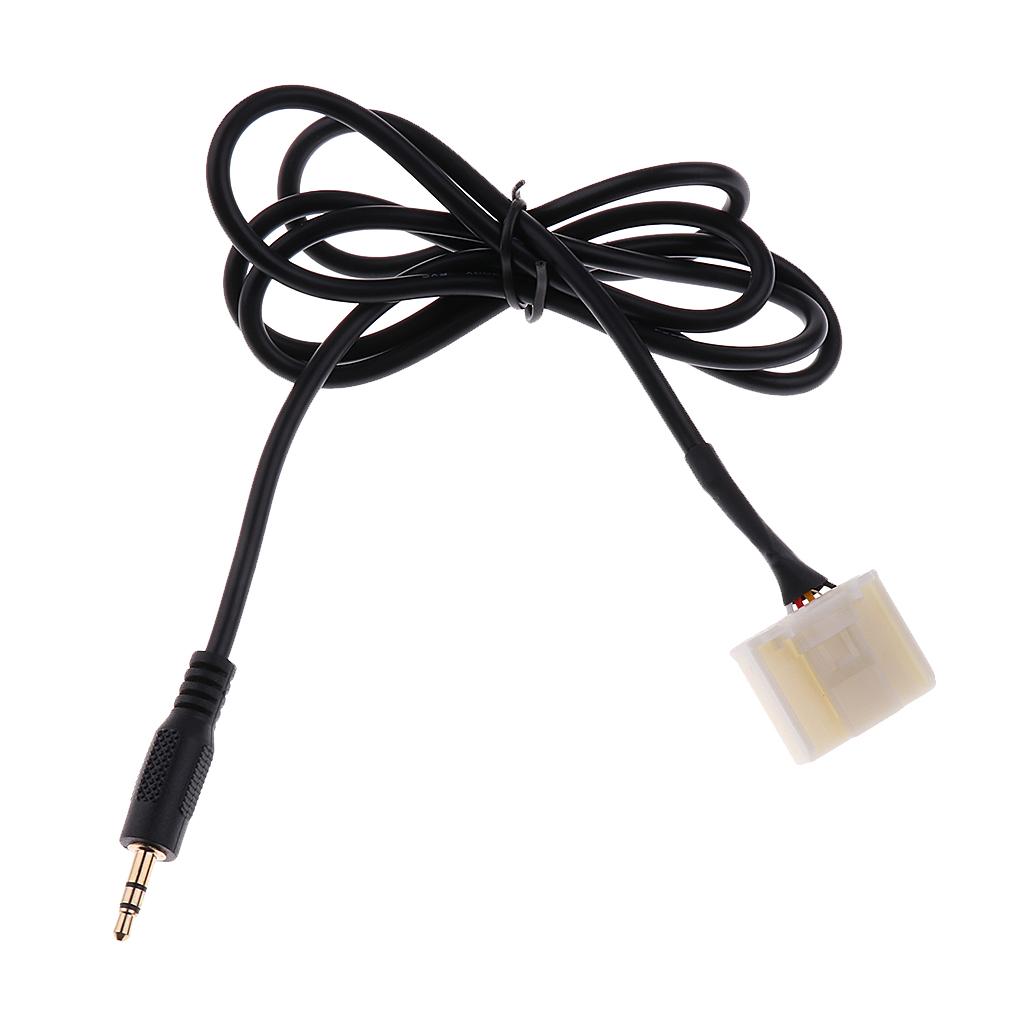 3.5mm AUX Audio Input Cable Adapter Connector For Toyota Camry Corolla Prius