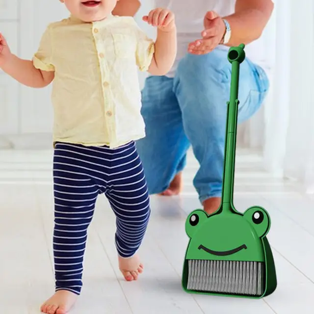 Toddlers Cleaning Toys Set Role Playing Kids Broom Set Children Cleaning  Broom Dustpan Set for Kindergarten Age 3-6 Years Old