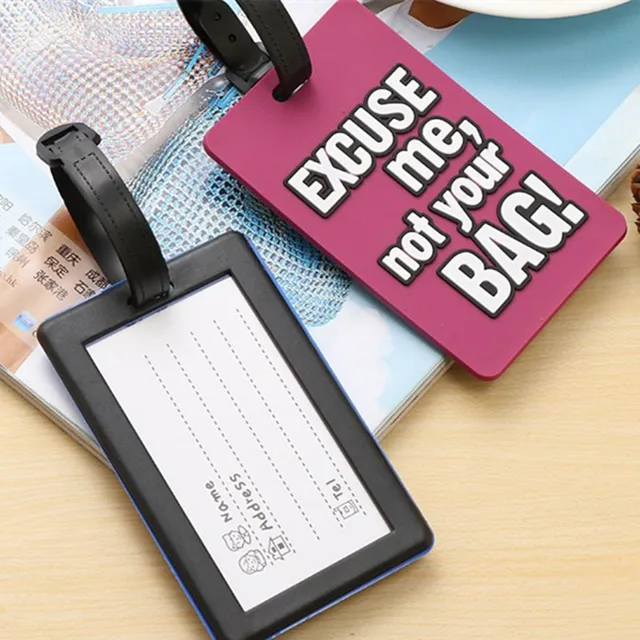 Creative Letter Not Your Bag Luggage Tag Men Women Baggage Name Tag Suitcase  Address Label Holder Airplane Label Travel Accessor - AliExpress