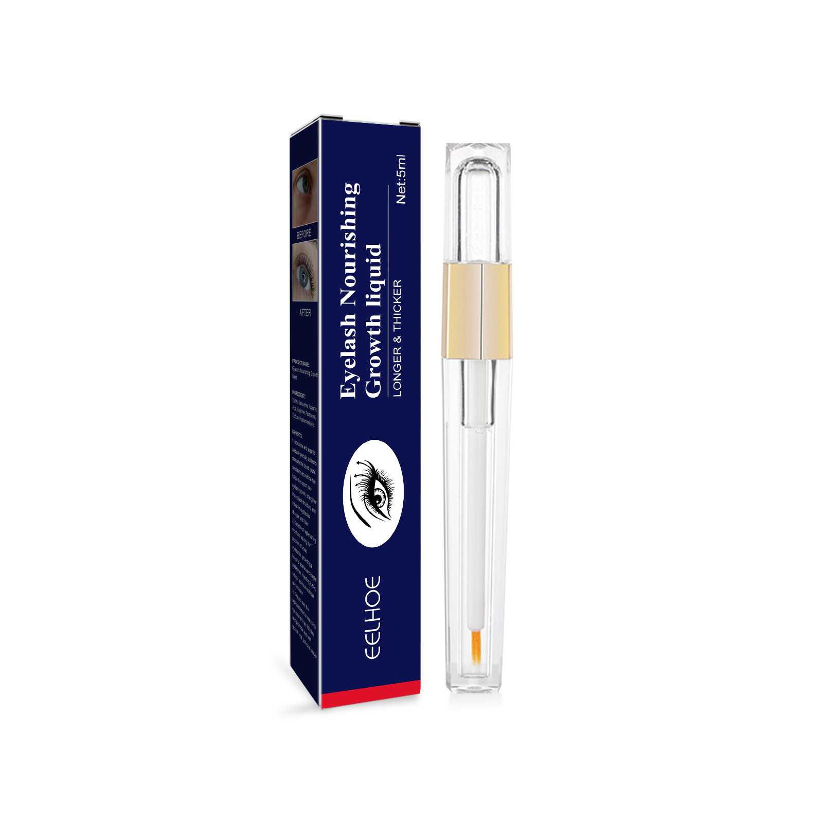 Schnelles Wimpernwachstumsserum, Enhancer, Lash Lift, Verlängerung, vollere, dickere Wimpern, längere Augenbrauen, Wimpern Enhancer, Produkt für Frauen_voghion.com