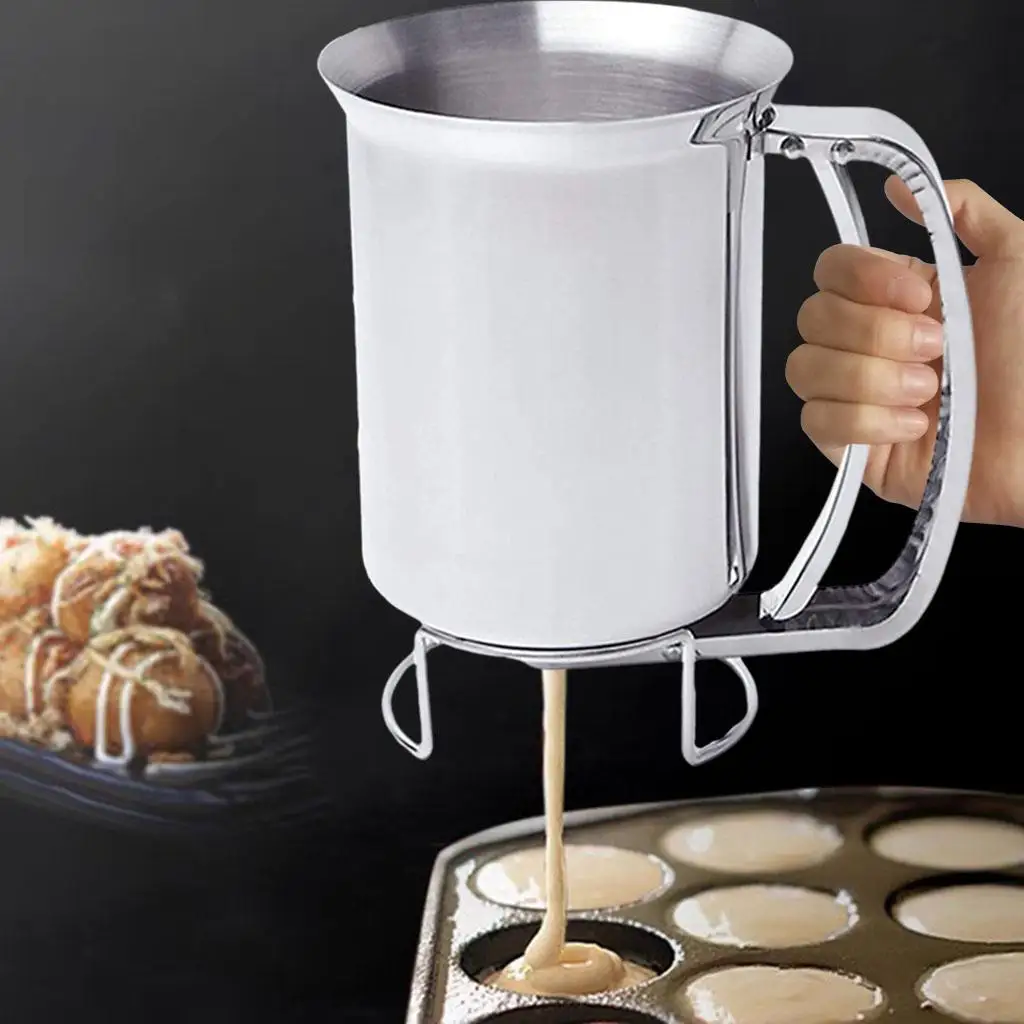 Pancake Cupcake Batter Dispenser Tool - Great for Cupcakes Muffins Creeps Cakes