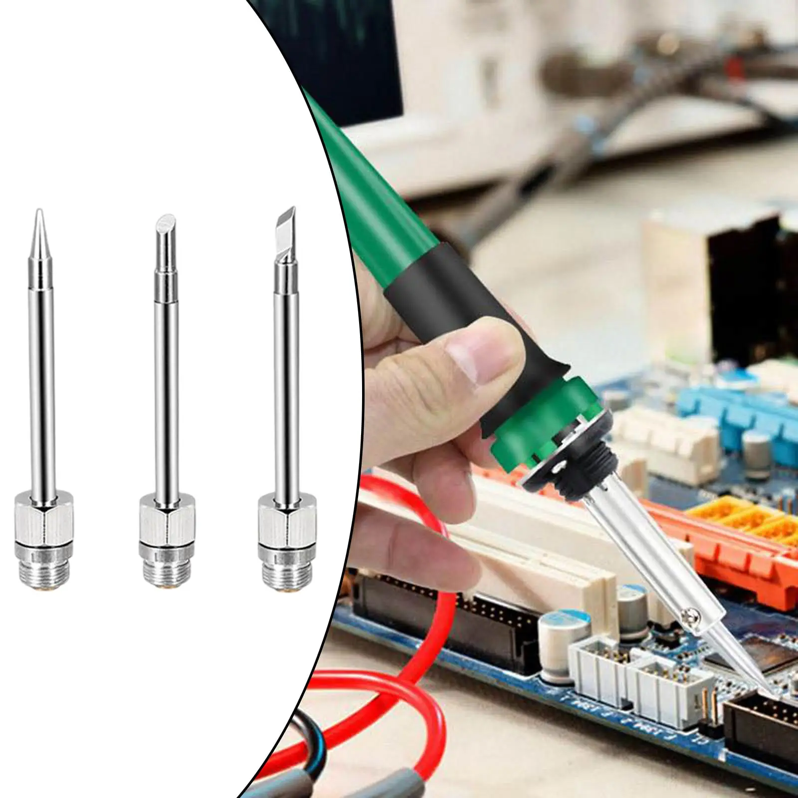 3Pcs Mini USB Soldering Head 8W 51mm Electrical Soldering Iron Head Clip Soldering Iron Tips Welding Repair Accessories