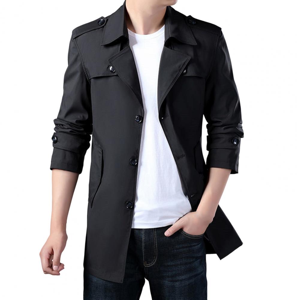 Title 14, New Spring Men Trench Fashion England Style Lon...