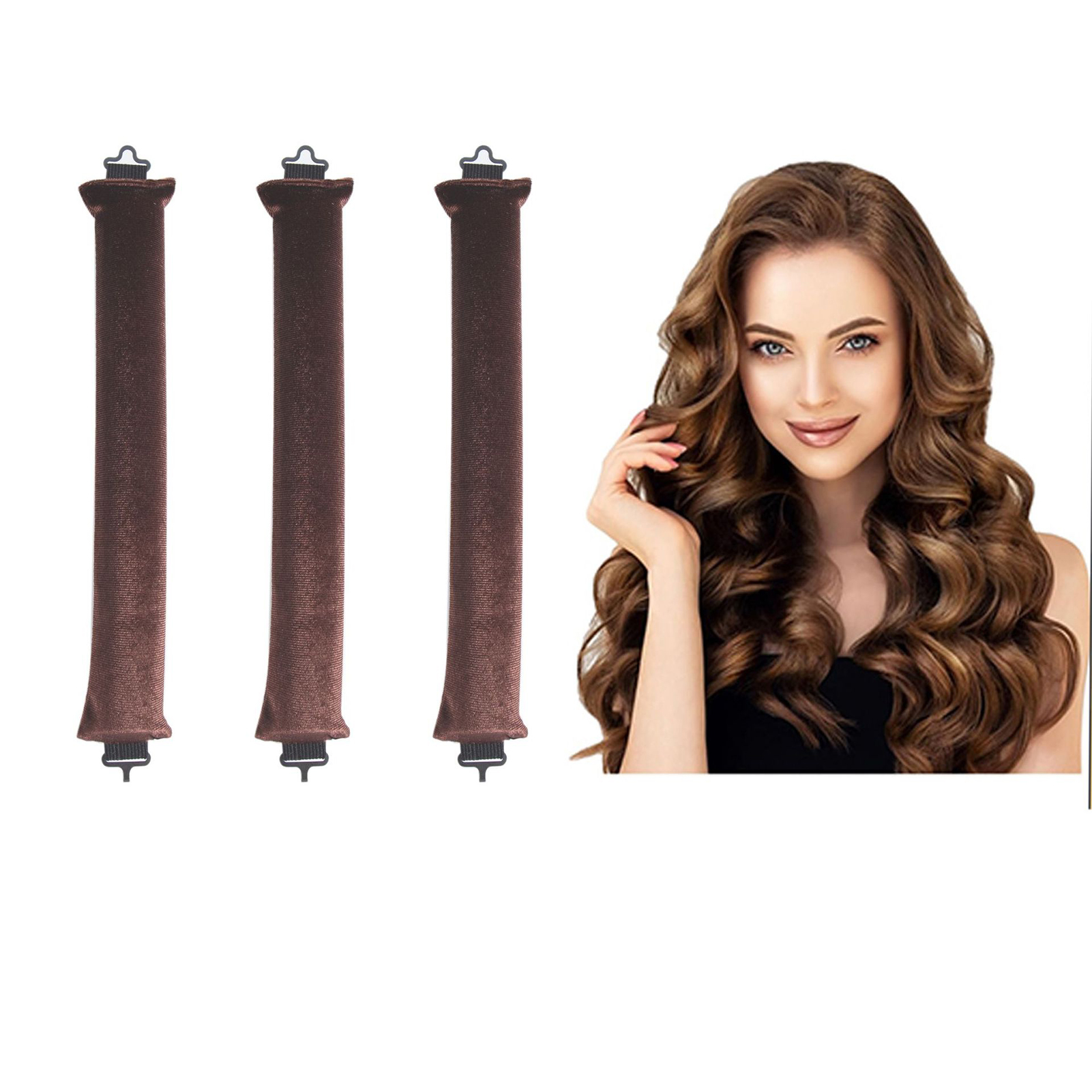 Best of 3 Pieces Overnight Blowout Rollers Curlers Heatless For Women Curly Hair Curler Rubber Curling Hairdresser Tool Hair Foam Roller Reviews & Tips