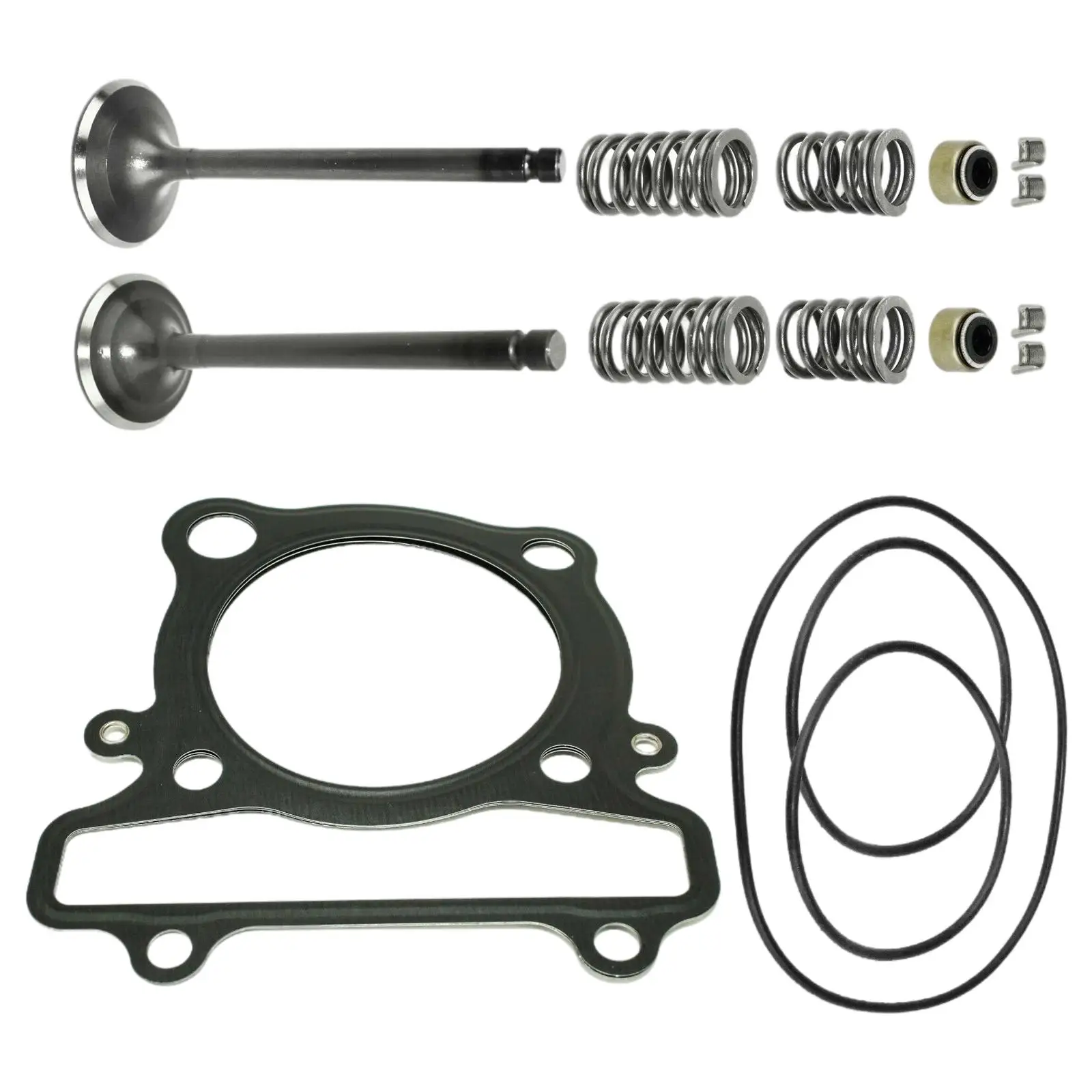 Cylinder Head Gasket Intake+Exhaust Valve Kit Fit for  ATV 1987-2004