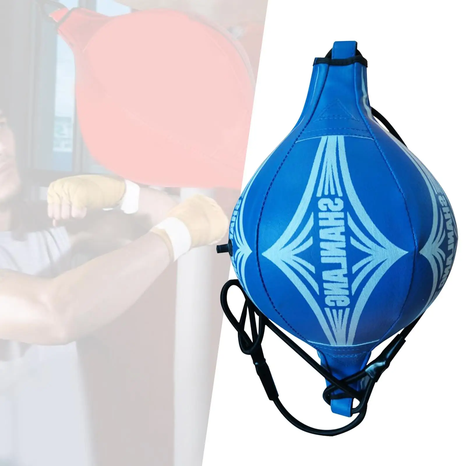 Boxing Ball Punch Bag Rhombic Shape Inflatable Speedballs Reaction Speed Balls for Sports Training Boxing Gym Sanda Adult Kids