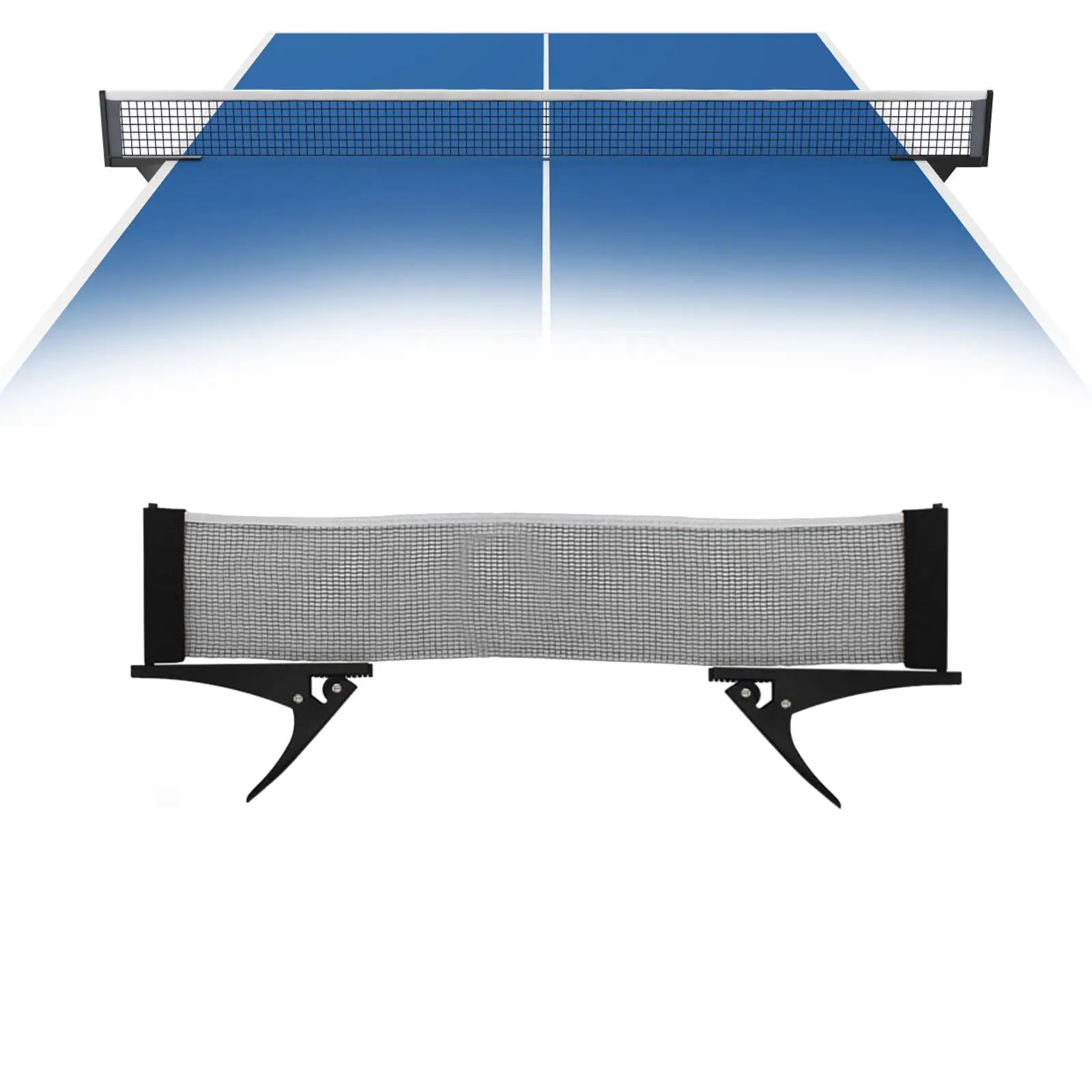 Portable Table Tennis Net and Post Table Tennis Training Mesh Net 175cm Long Net Lightweight Ping Pong Net for Indoor Outdoor