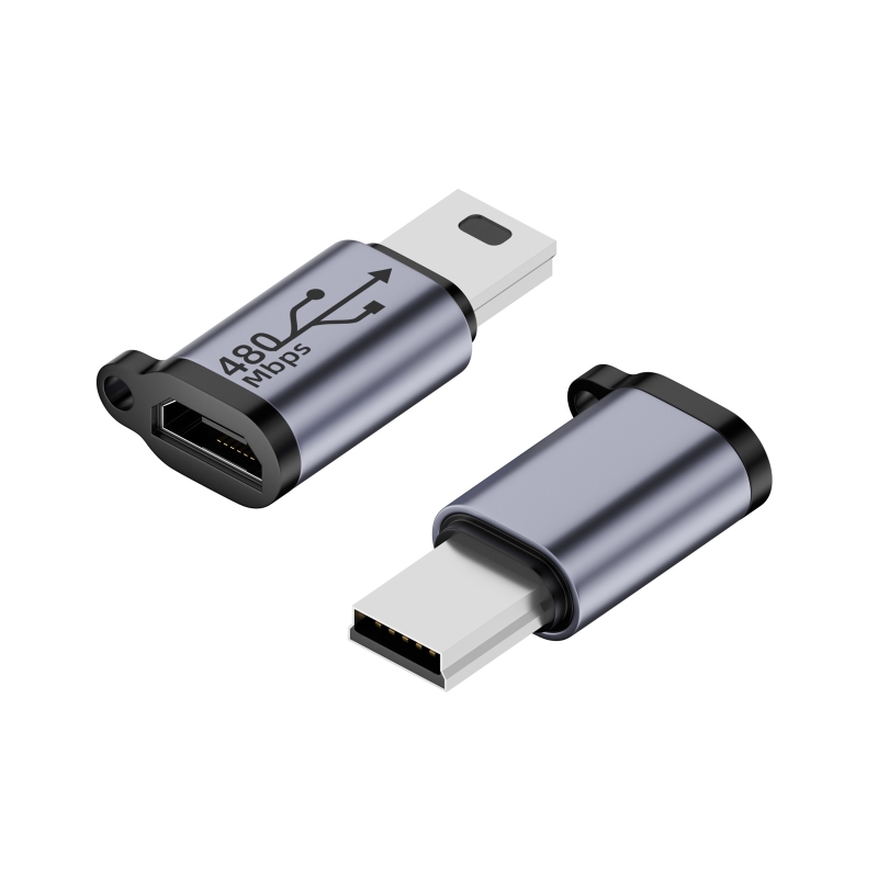 Переходник USB Type-C 2.0 папа - micro-USB мама (цвет белый или черный)