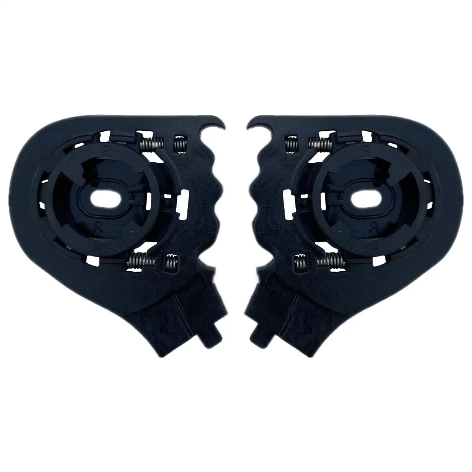 2Pcs Motorcycle Helmet Lens Base Helmets Visor Base Replacement Side Plate Fit for LS2 OF569 OF578 Repair Tool Black
