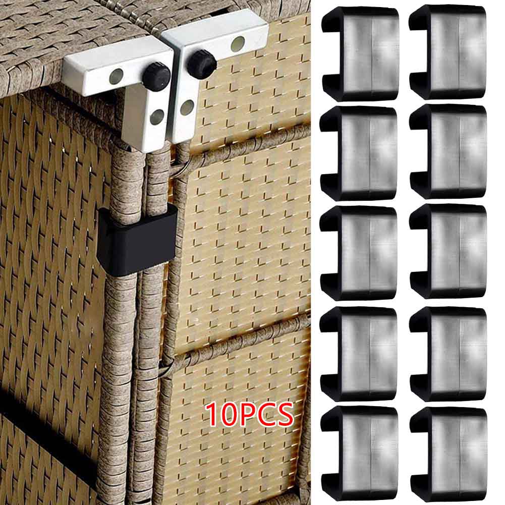 Description Picture 5 of item10pcs Couch Wicker Furniture Clips Portable Plastic Rattan Chair Practical Connect Sectional Sofa Garden Outdoor Patio Home