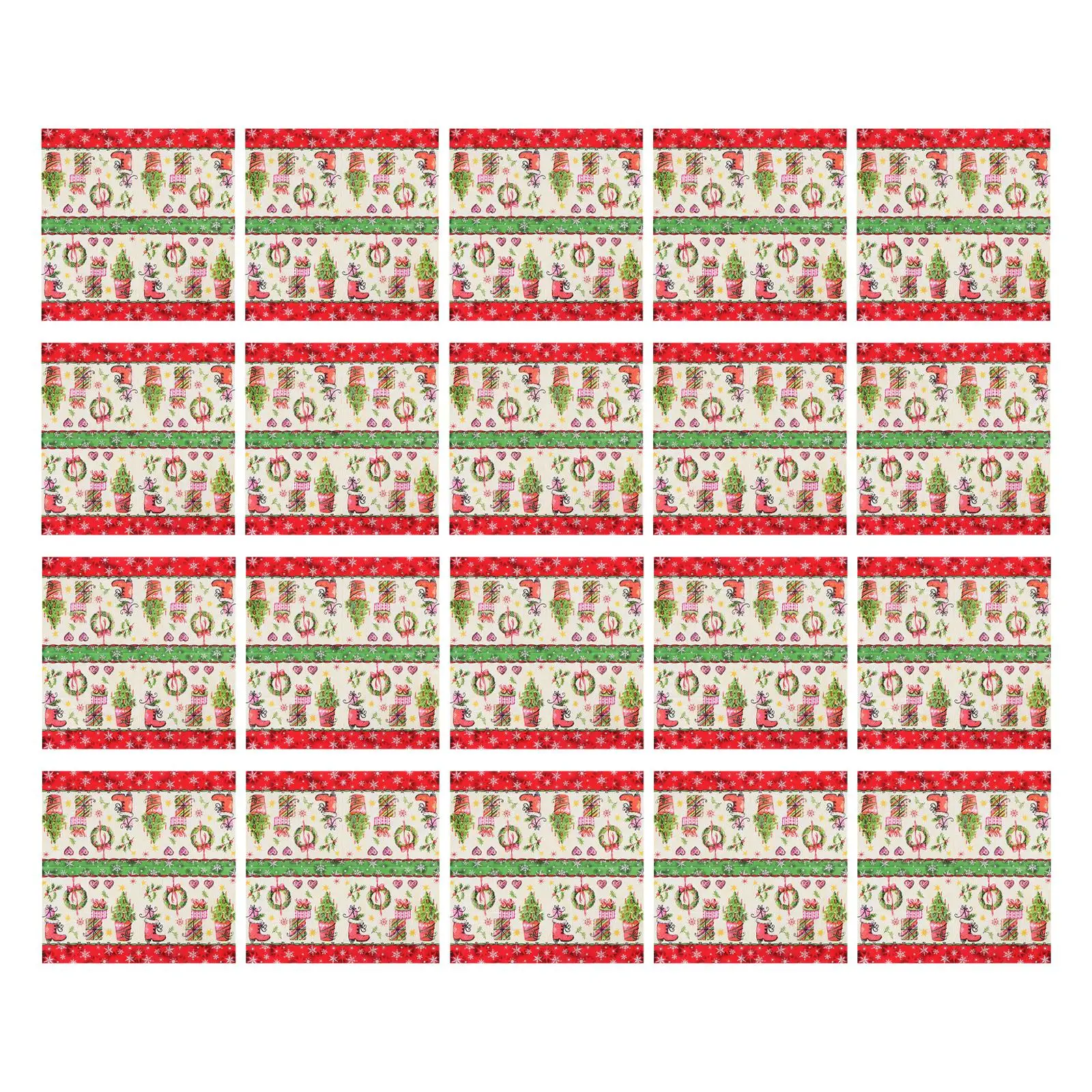 Christmas Napkins 13x13 Inch Cocktail Napkins for Christmas Party Festival