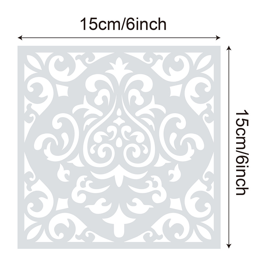 15*15cm Geometrie Mandala Runde DIY Schichtung Schablonen Malerei Sammelalbum Färbung Präge Album Dekorative Vorlage – Detail 3