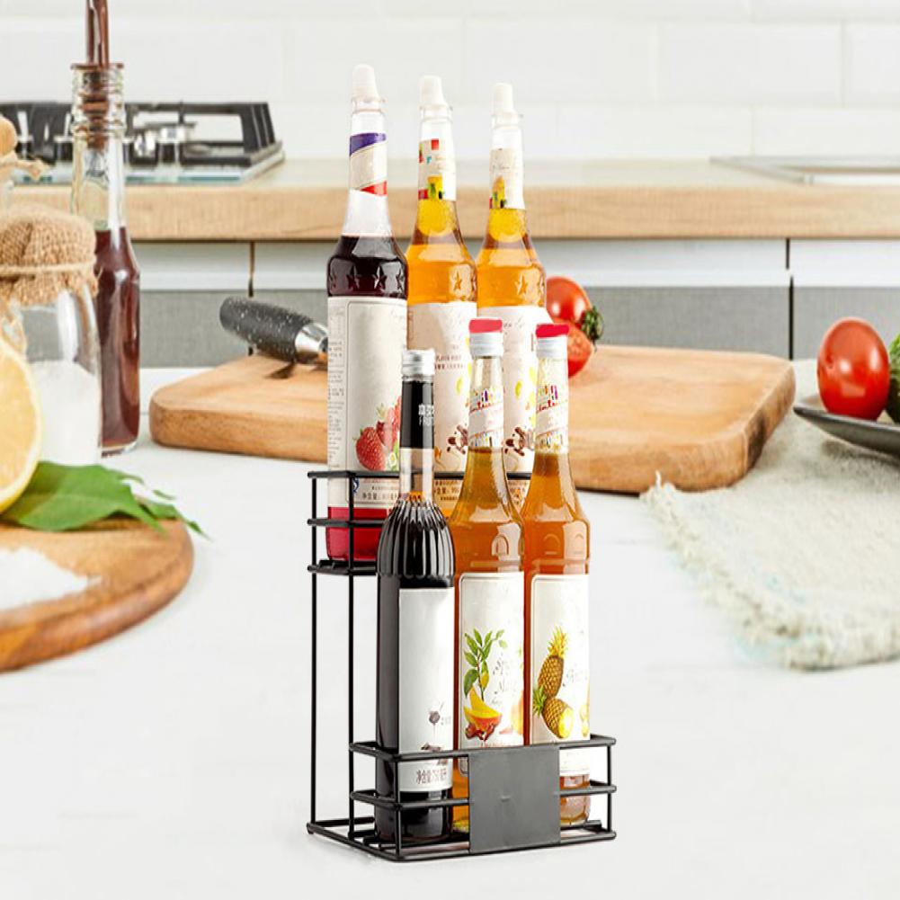 xarope de café Stand Shelf para garrafas,