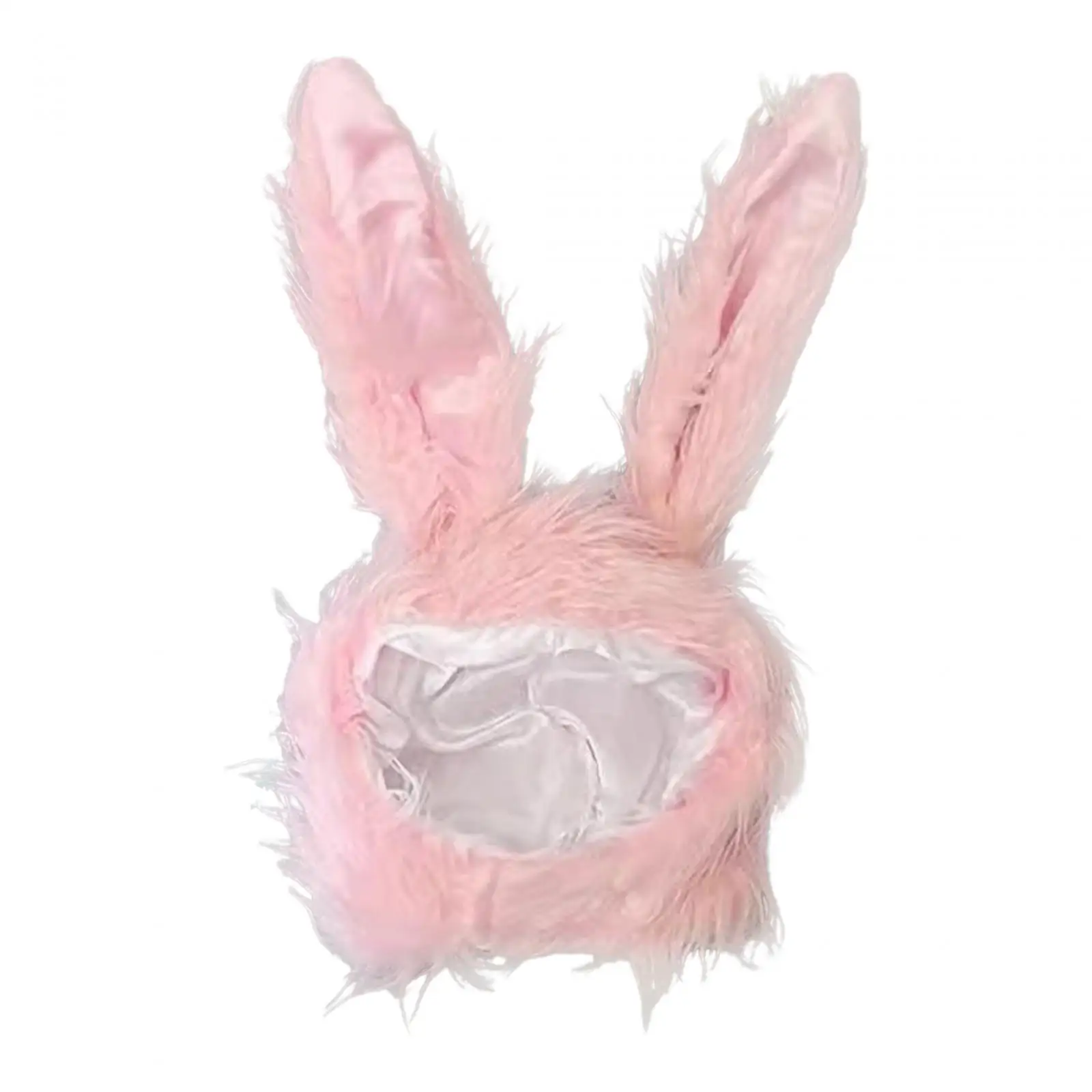 Rabbit Ears Hat Plush Cozy Photo Props Animal Character Long Headdress Cap Headwear for Kids Party Favors Women Girls Halloween