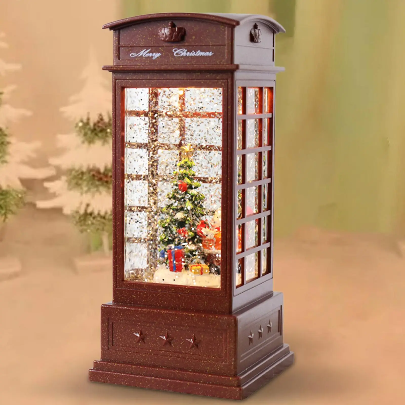 Portable Christmas light Centerpiece Decor Ornament Lantern for Wedding Tabletop Holiday Decoration Festival