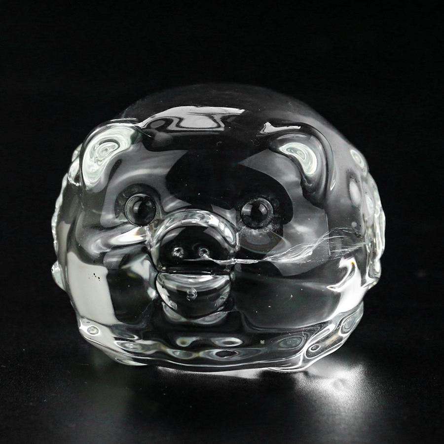 Klarglas Kristall Schatz Schwein Modell Handwerk Feng Shui Ornament Hollween Auto Hochzeit Zuhause Glück Hochzeit Dekor Zubehör – Detail 3