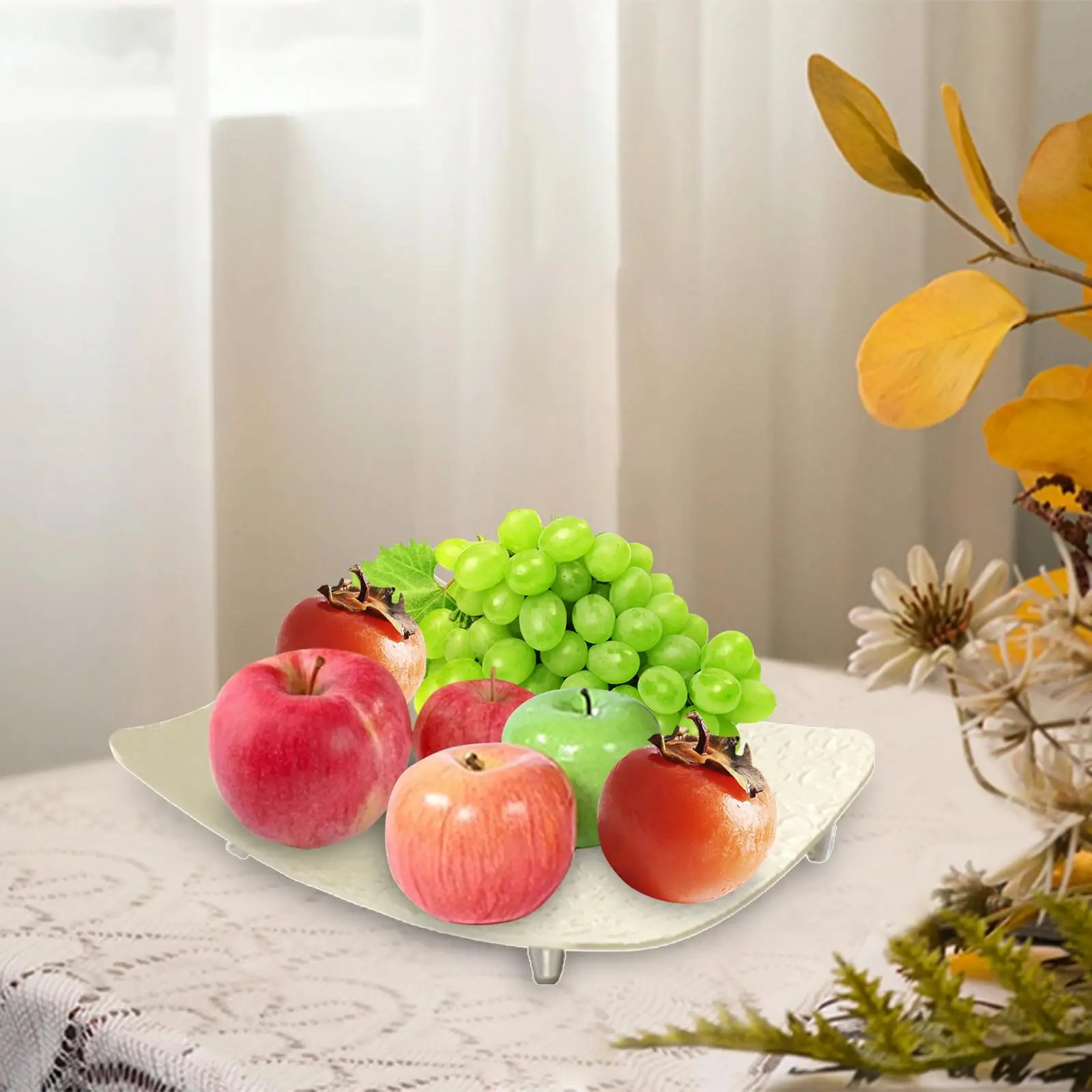 Fruit Plate Reusable Appetizer Condiment Platter for Fruit Dessert Hotel