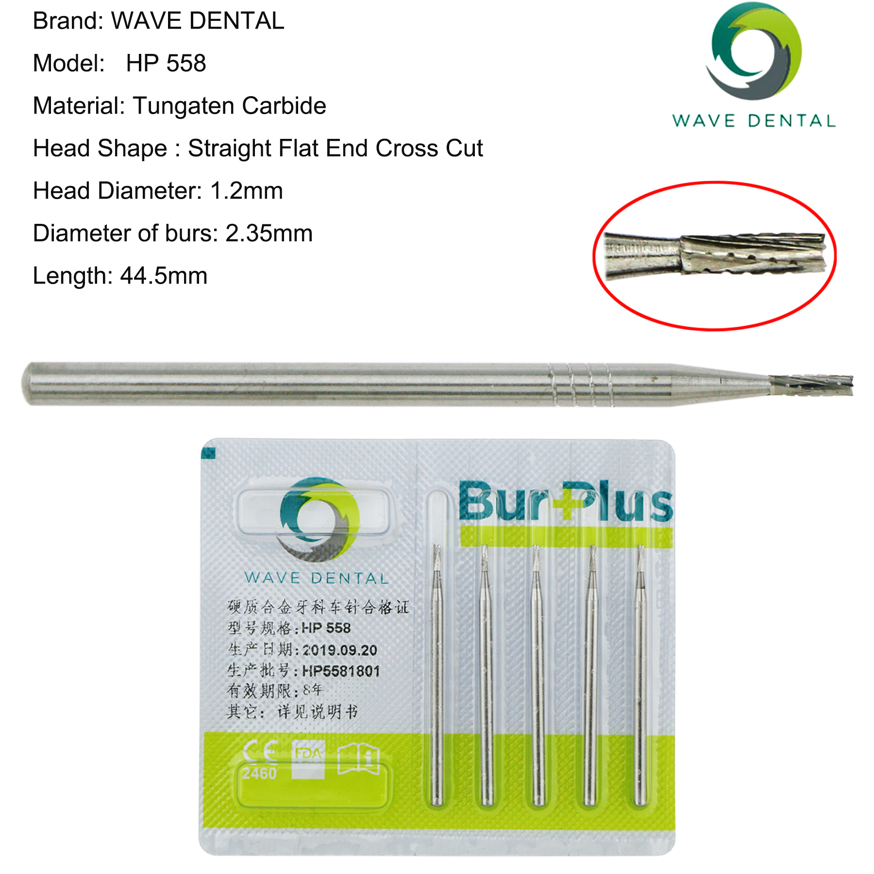 Best of WAVE Dentistry Drill Dental Tungsten Carbide Burs Straight Fissure Slow Burs 2.35mm For Straight Nose Cone Low Speed Handpiece Reviews & Tips - Image 5