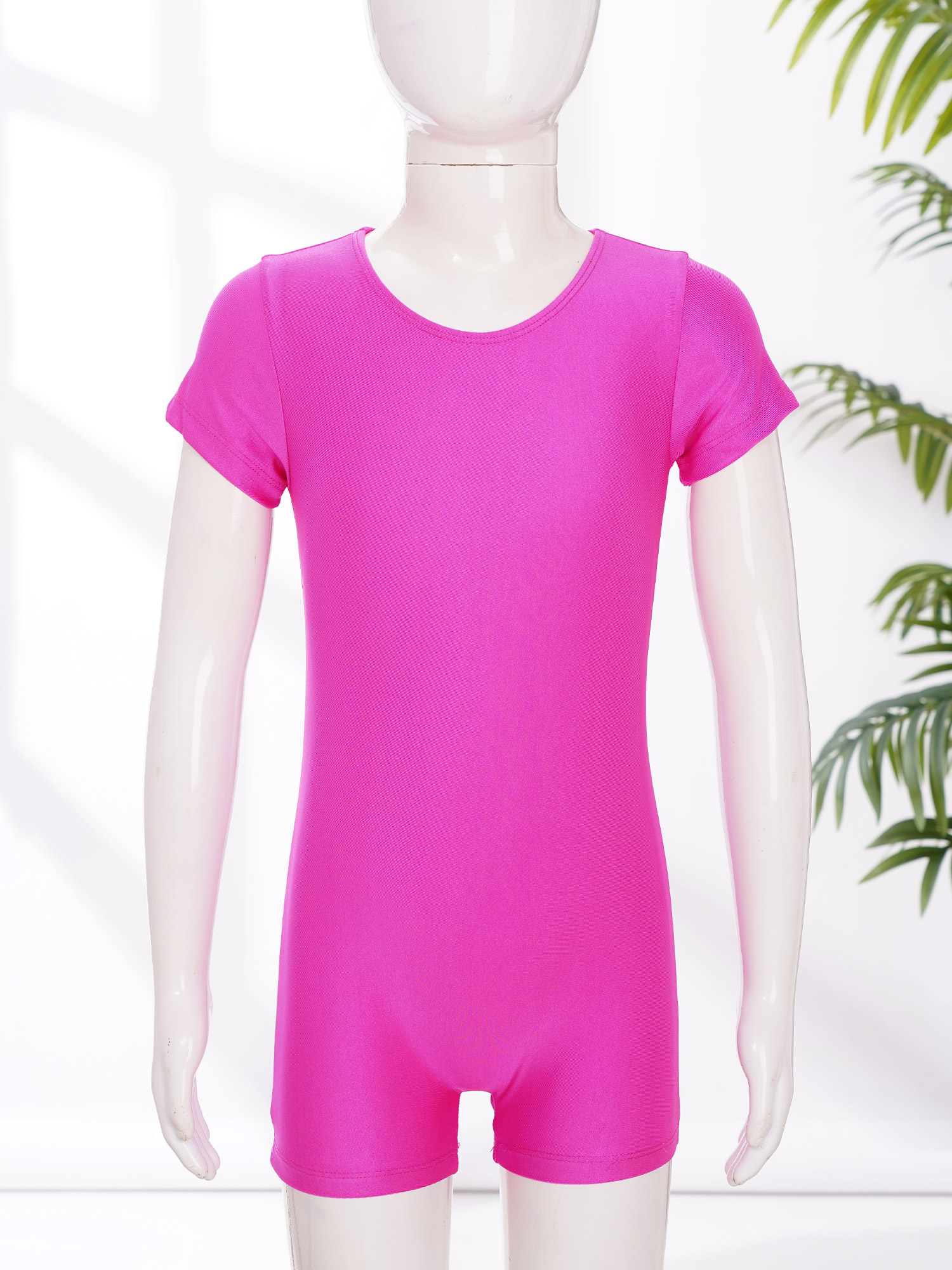 Kinder Mädchen Ballett Trikot Bodys Ballett Kostüm Kurzen Ärmeln Ballett Dance Gymnastik Trikot Overall Unitard Dancewear – Detail 27