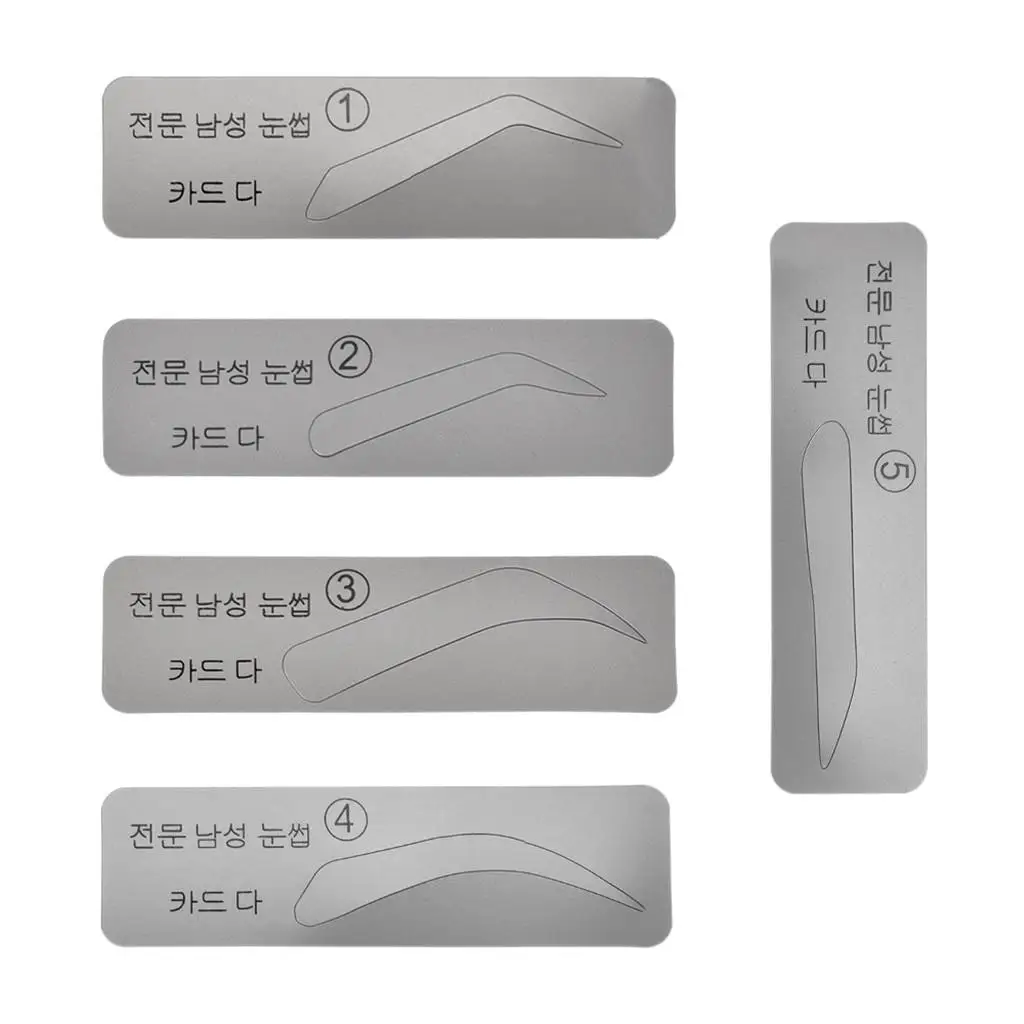 Eyebrow Stencils Grooming Shaping Templates DIY , 10 Pack(5 Styles)