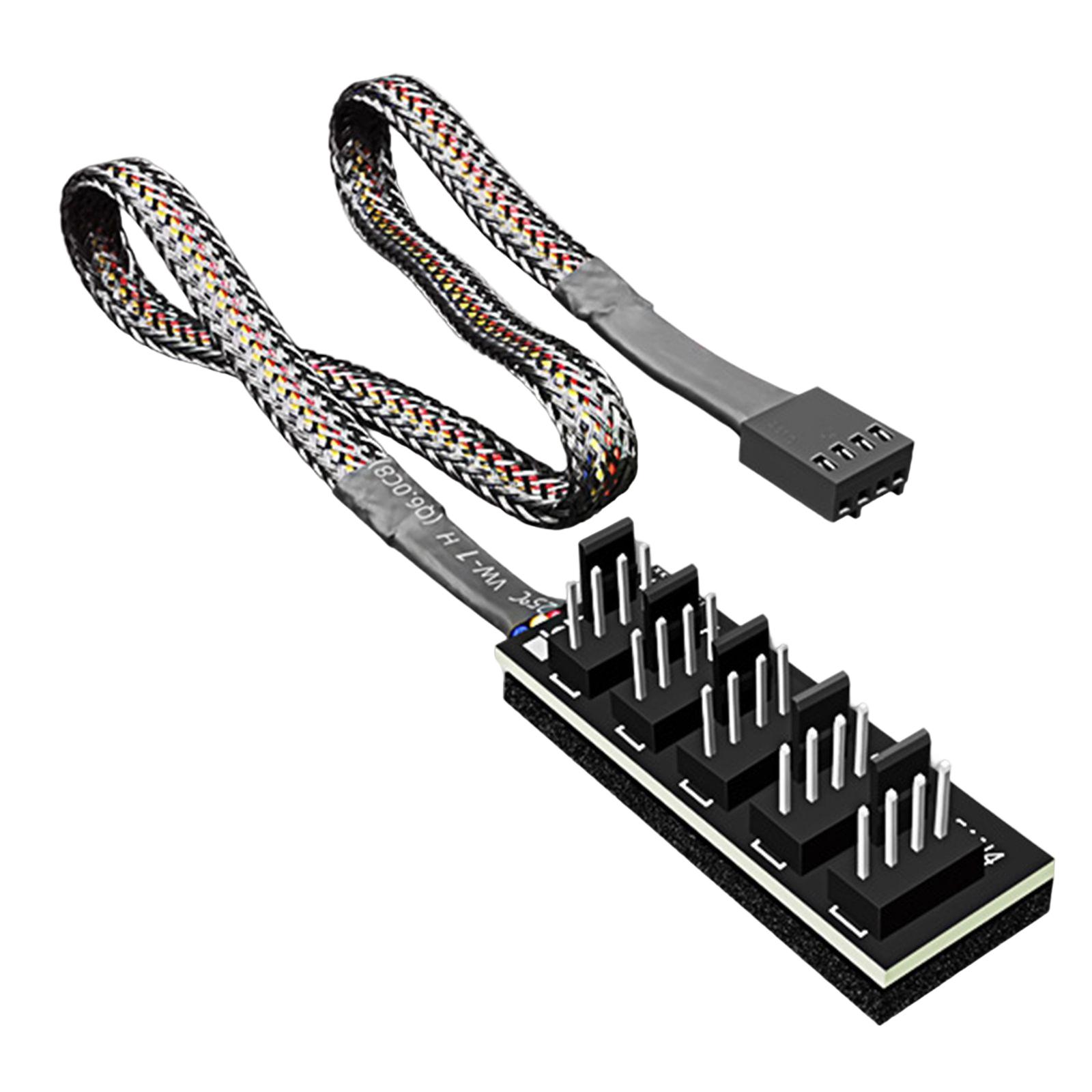 33.5cm 1 to 5 4-Pins TX4 PWM CPU Cooler PWM Fan Splitter CPU Cooler