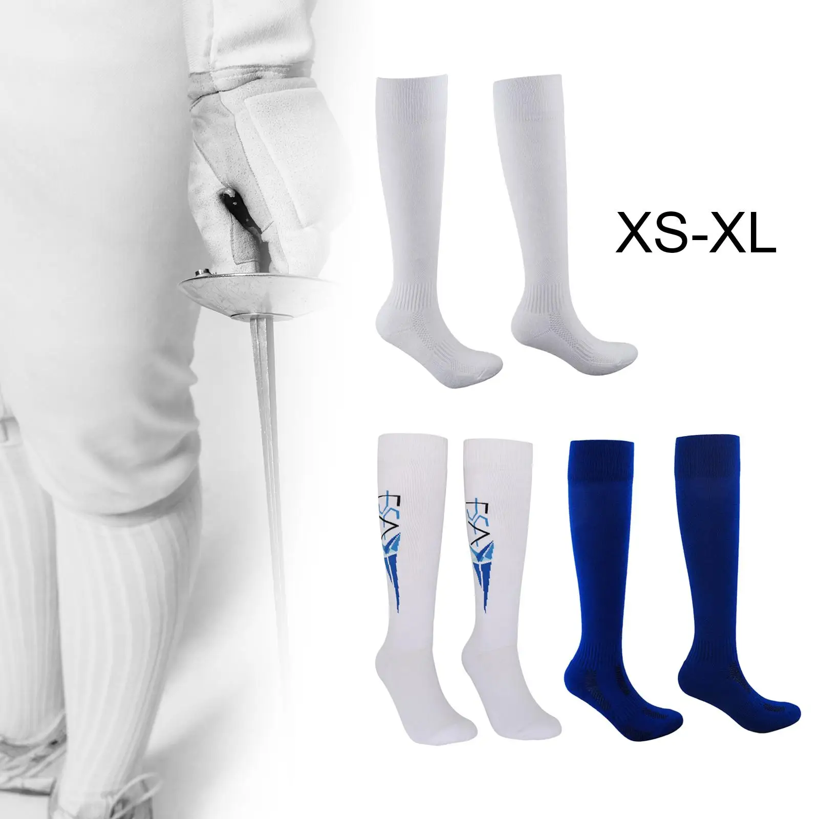 Fencing Stockings Thickened Unisex Unisex Fencing Socks for Epee Girls
