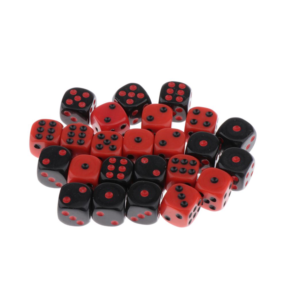 24pcs Dice Playing Dice Multifunction Dice D6 With Velvet Bags for RPG Dungeons \u0026 Dragons Multicolor Table Games