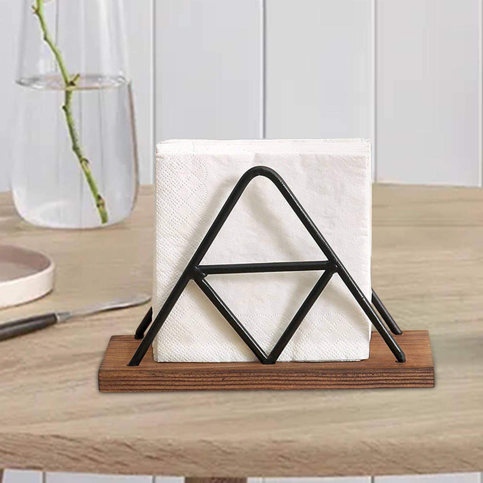 Paper Napkin Holder Freestanding Tissue Dispenser Organizer Tabletop Paper Napkin Holder Stand for Kitchen Countertops Party