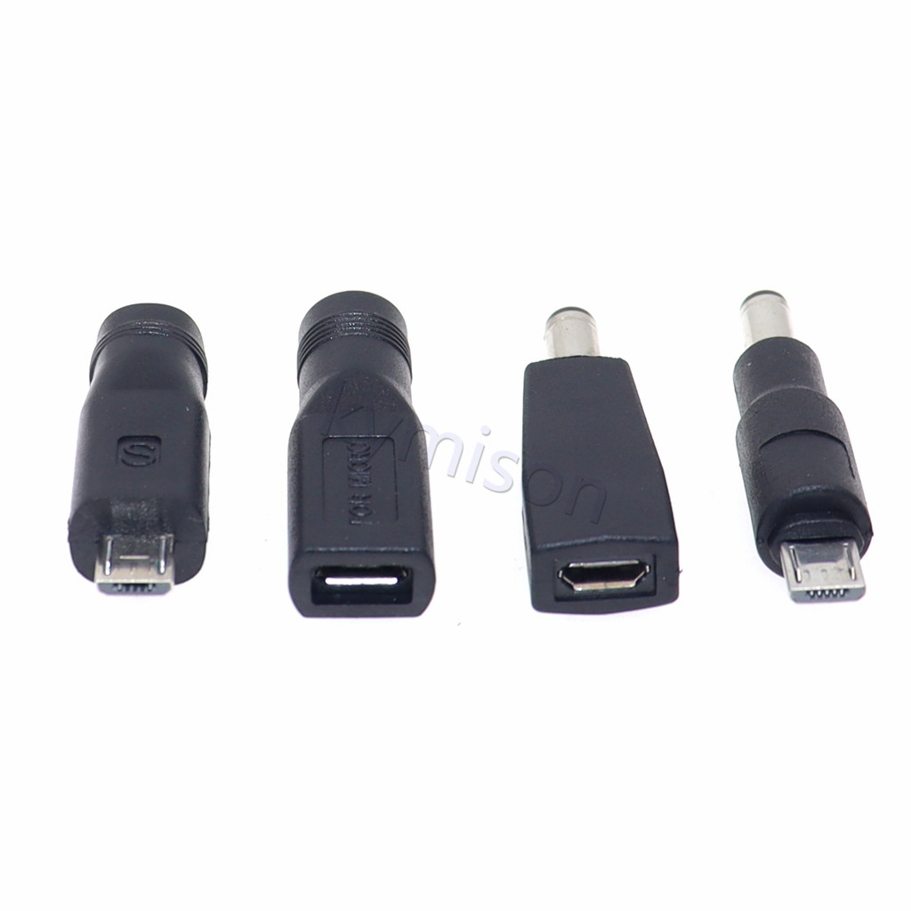 1 Stück Typ C/Tablet Micro USB 2.0 auf DC 5,5 x 2,1 mm Power Jack Adapter Stecker USB C auf DC 5,5 x 2,1 mm Stromanschluss-Adapter 5 V – Detail 4