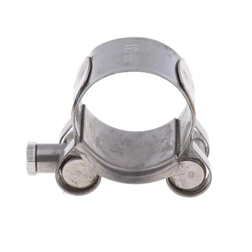 Universal 29-31mm Motorcycle Exhaust Pipe Clamp Caliper - Stainless Steel