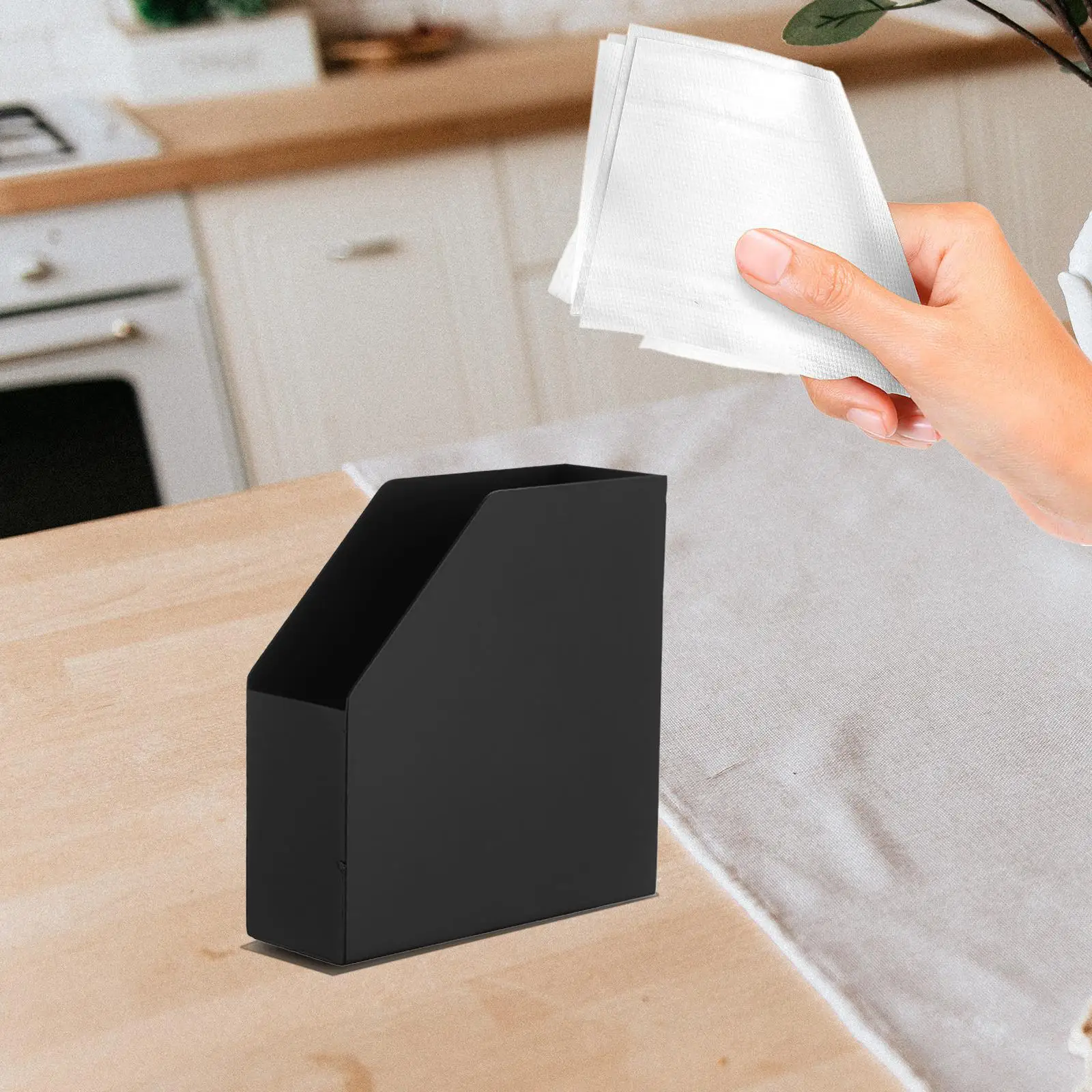 Tissue Dispenser Paper Napkin Holder for Kitchen Hotel Countertop Vanity