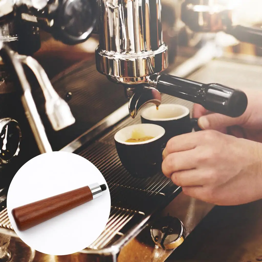 Professional M10 Solid Wood Filter Holder Handle for Coffee Machines